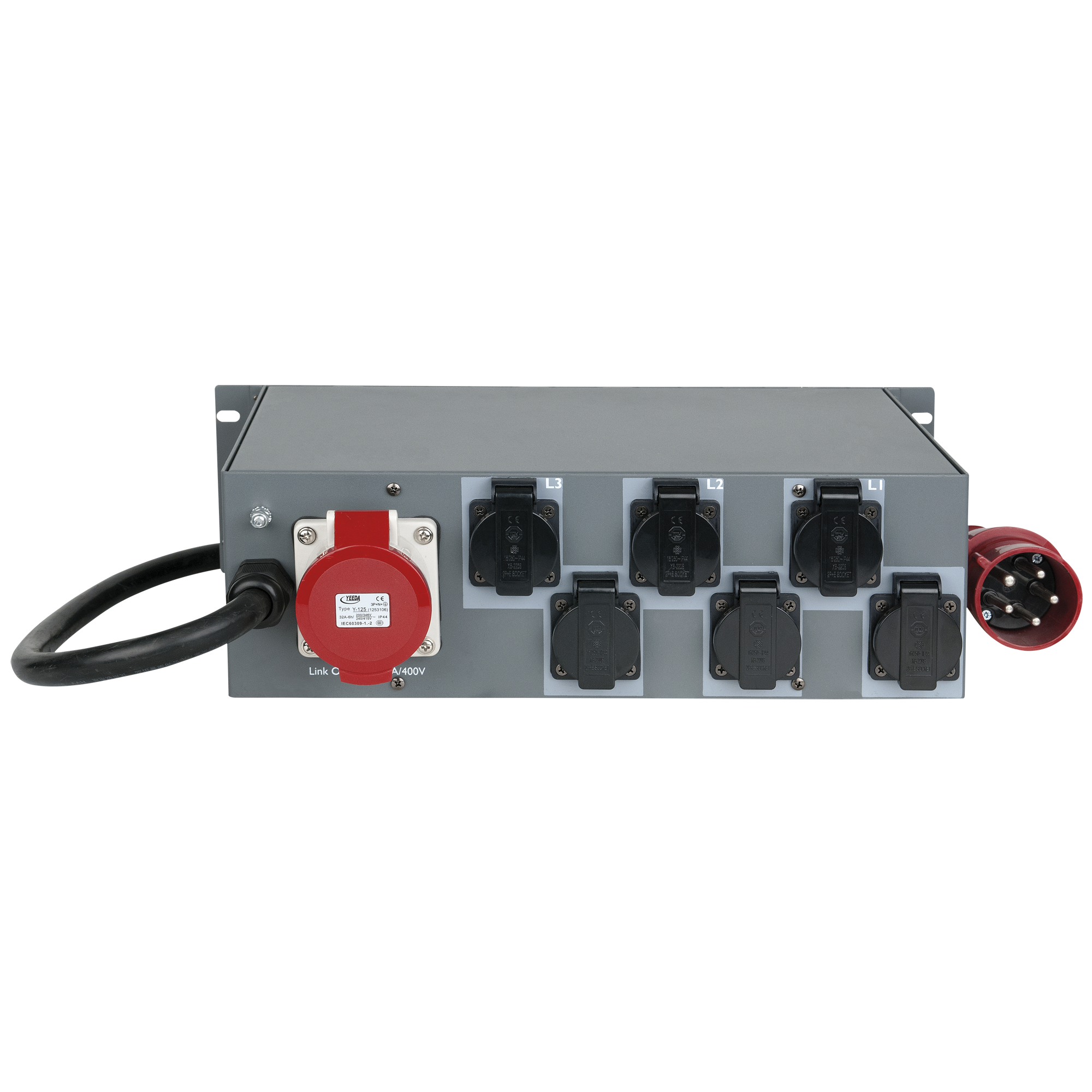 SHOWGEAR PS-3202 MKII CEE 32 A Ingresso CEE 32A - 2 uscite CEE 16A + 6 prese schuko