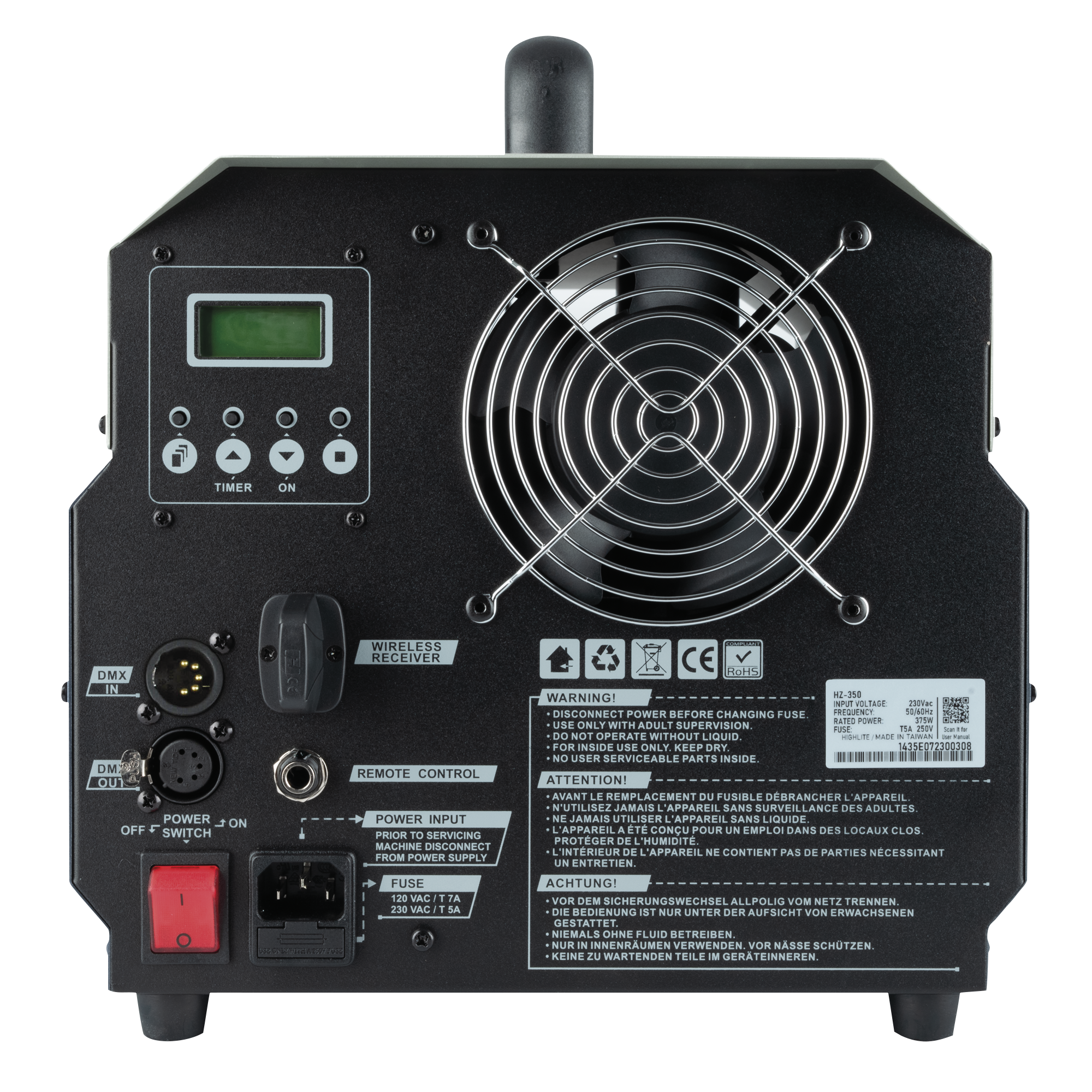 ANTARI HZ-350 Macchina professionale del fumo da 300 W