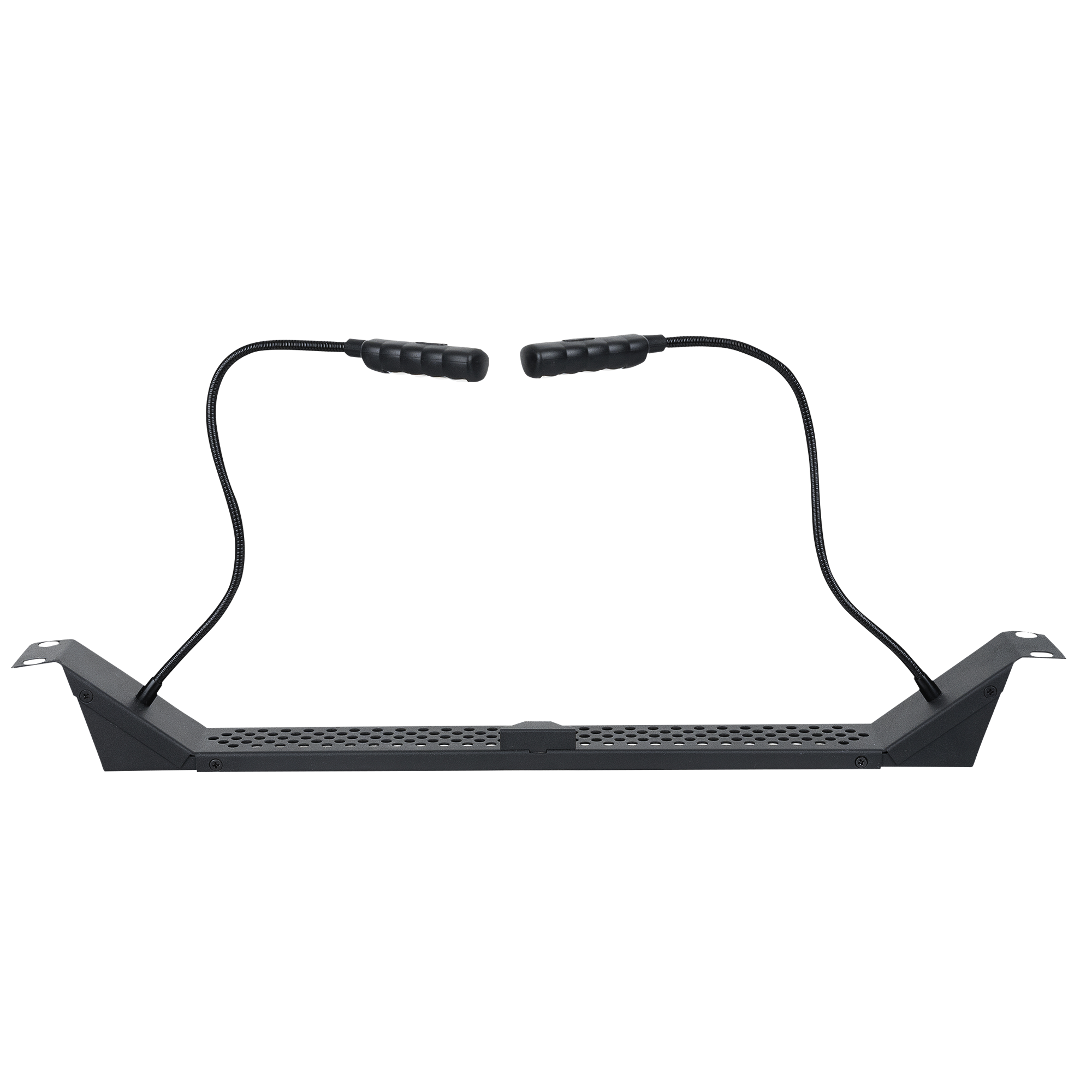 SHOWGEAR 19 Inch Rackmount Light 1U - 2x LED bianco a collo d’oca