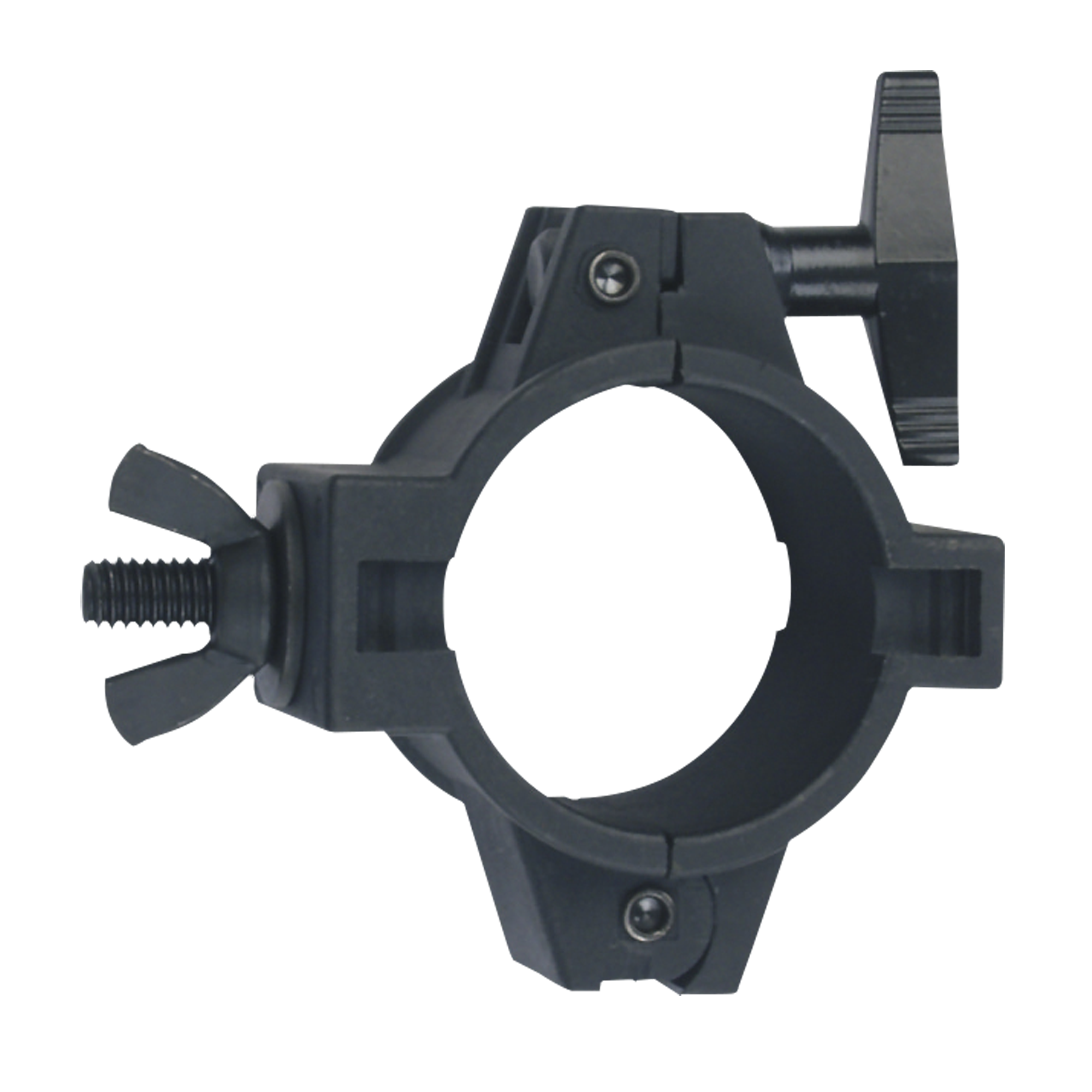 SHOWGEAR 50 mm Universal PVC Pipe Clamp SWL: 30 kg - PVC - nero