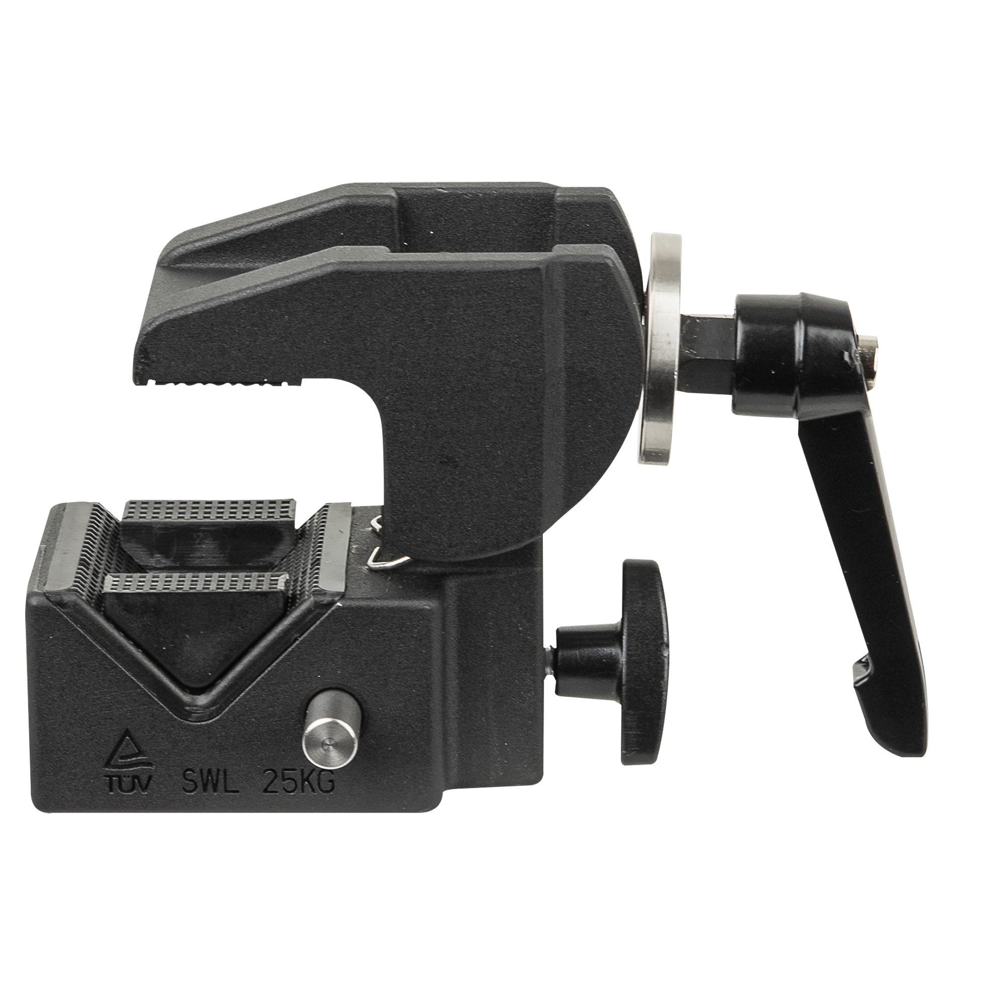 SHOWGEAR 10-55 mm Multigrip Clamp SWL: 25 kg - nero - TÜV