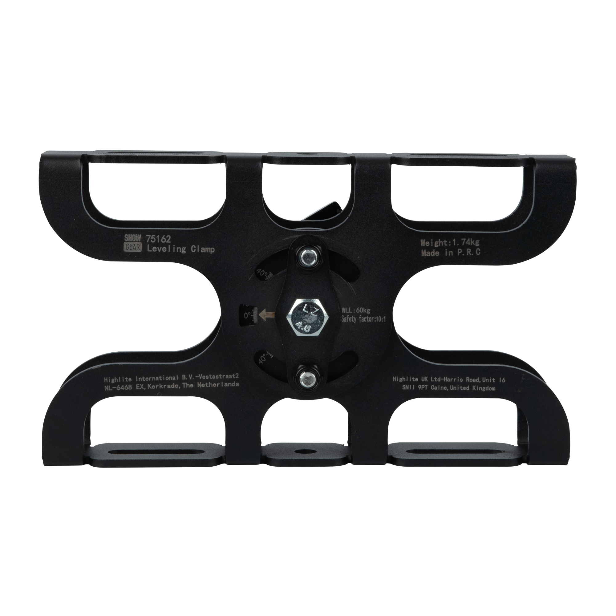 SHOWGEAR Levelling Clamp - Black