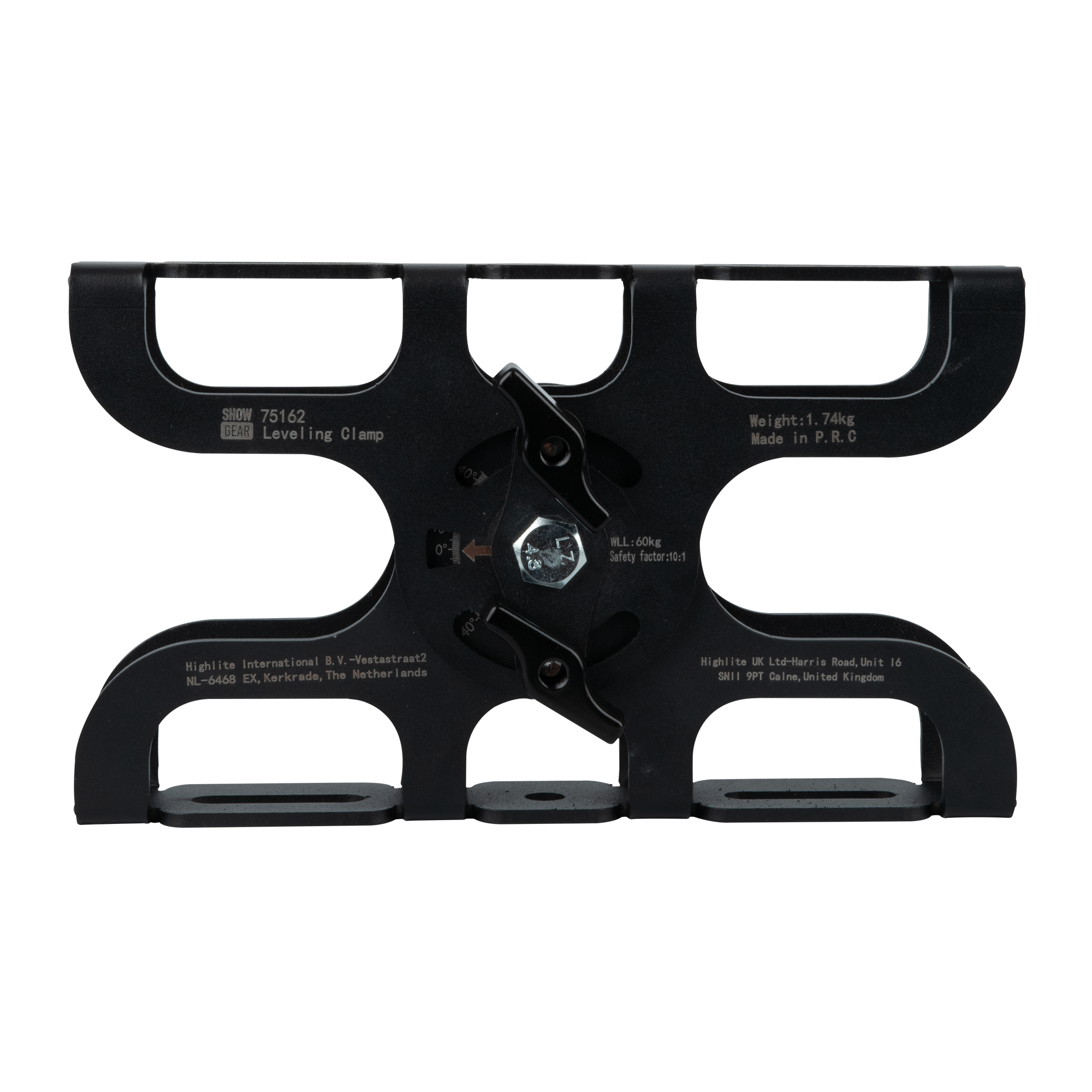 SHOWGEAR Levelling Clamp - Black