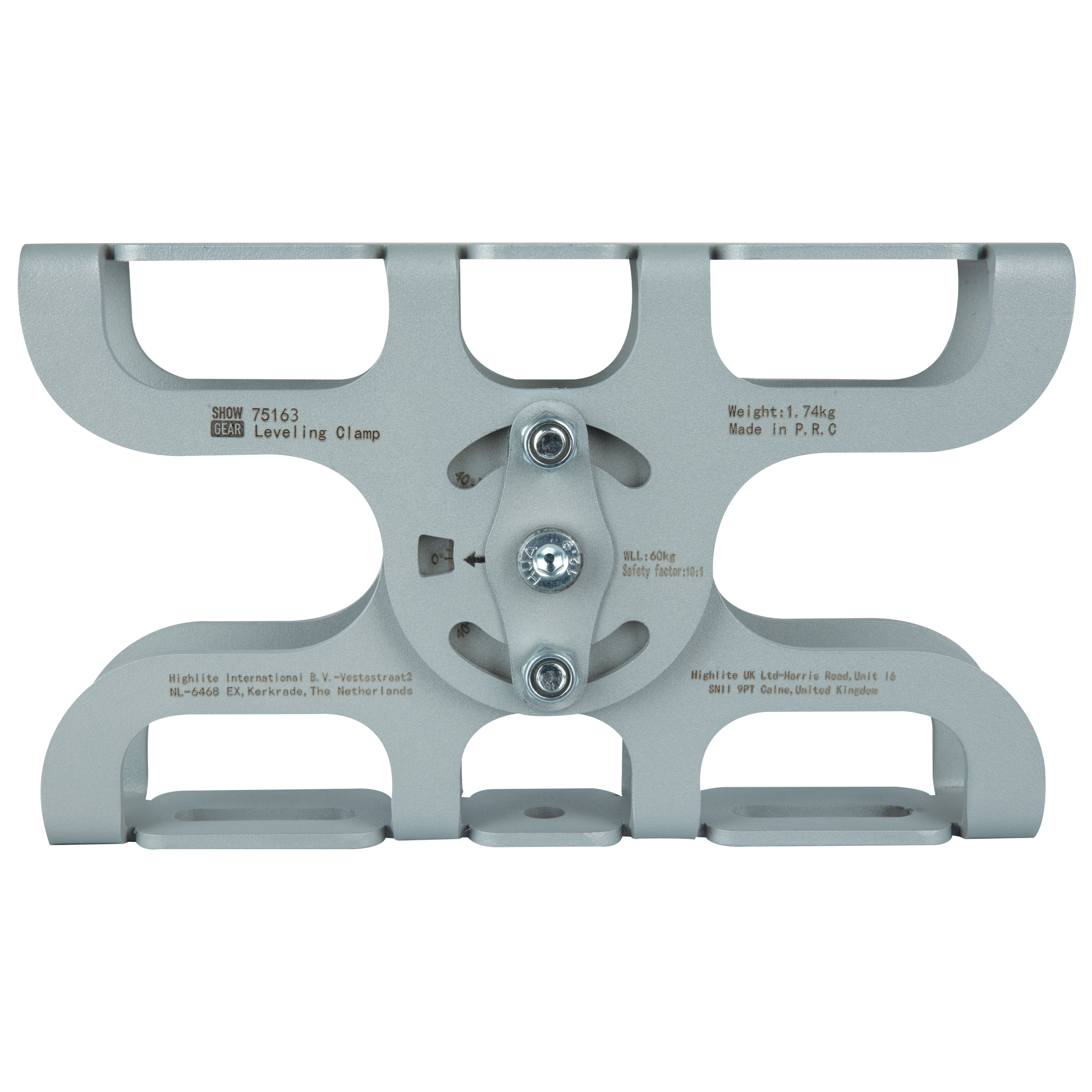 SHOWGEAR Levelling Clamp - Silver