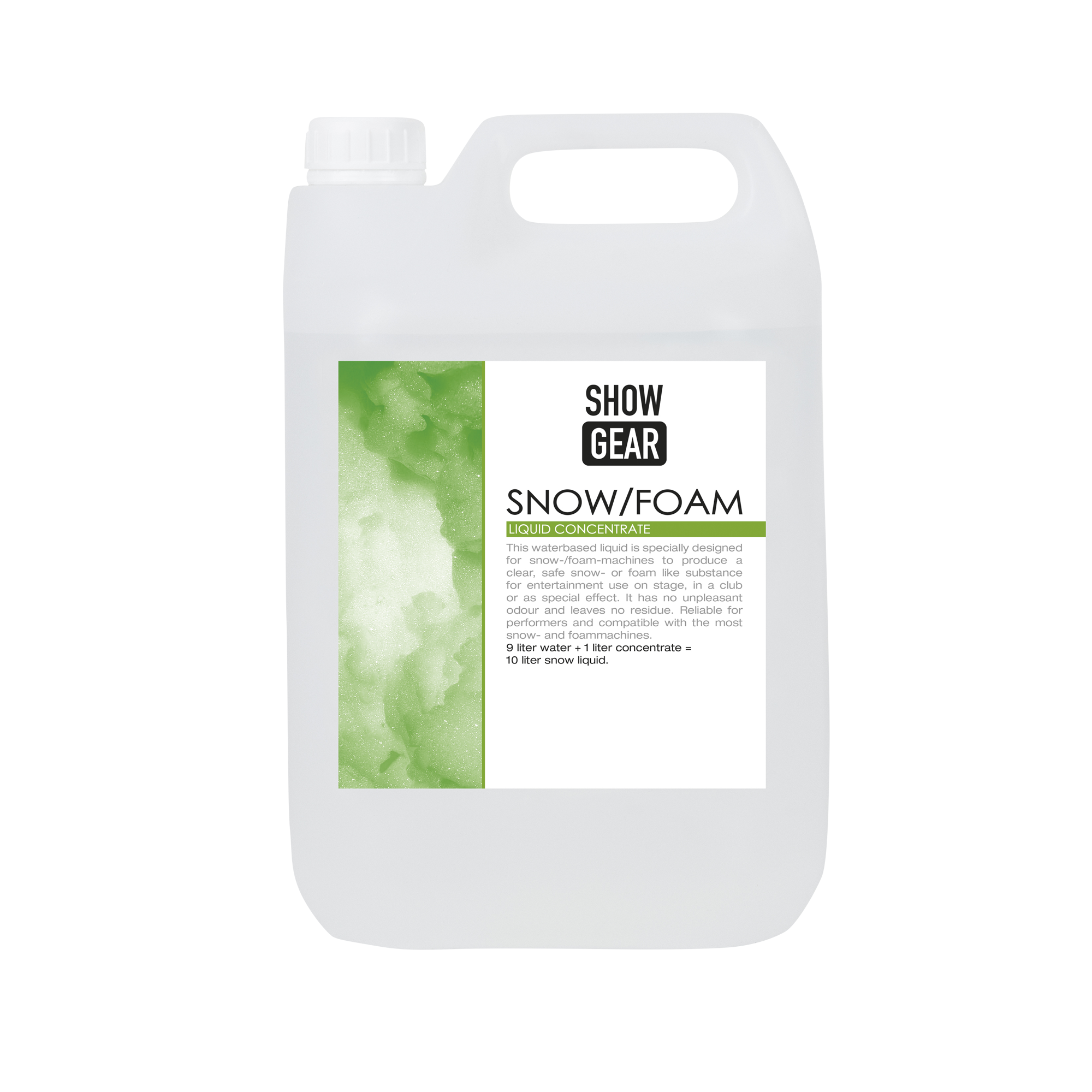 SHOWGEAR Snow/Foam Concentrate 5 litre 5 litri - a base di acqua