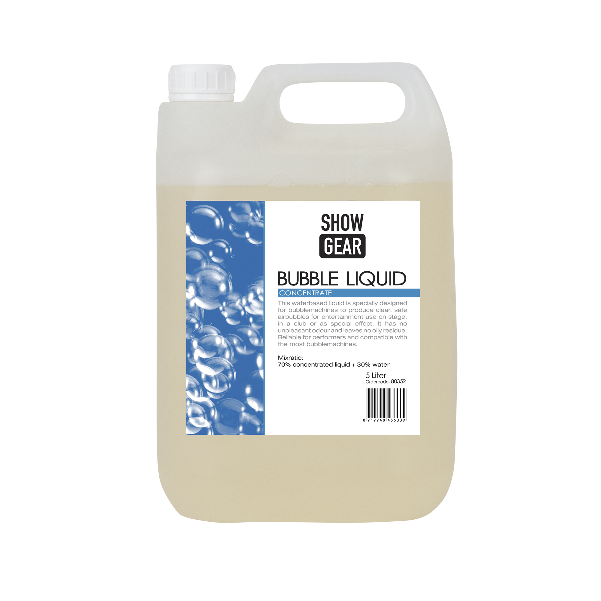 SHOWGEAR Bubble Liquid 5 litri - concentrato