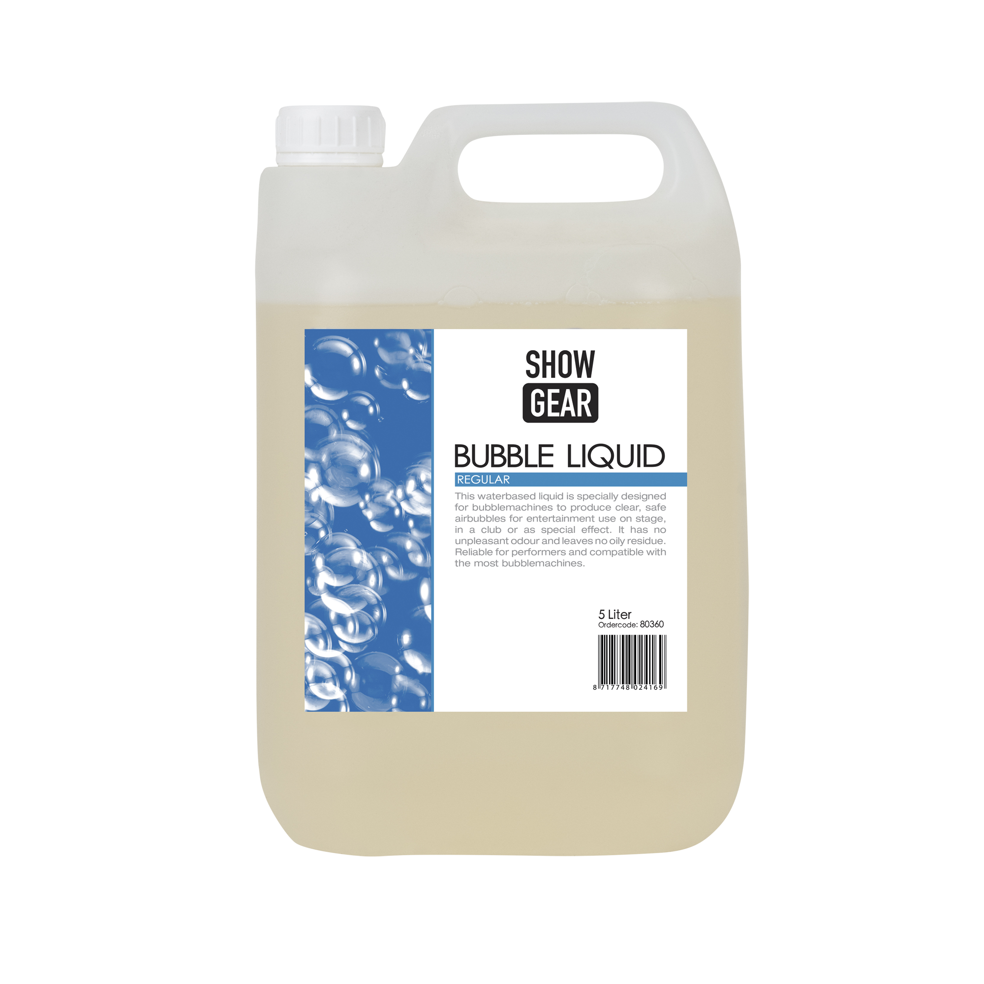 SHOWGEAR Bubble Liquid 5 litri - pronto all'uso