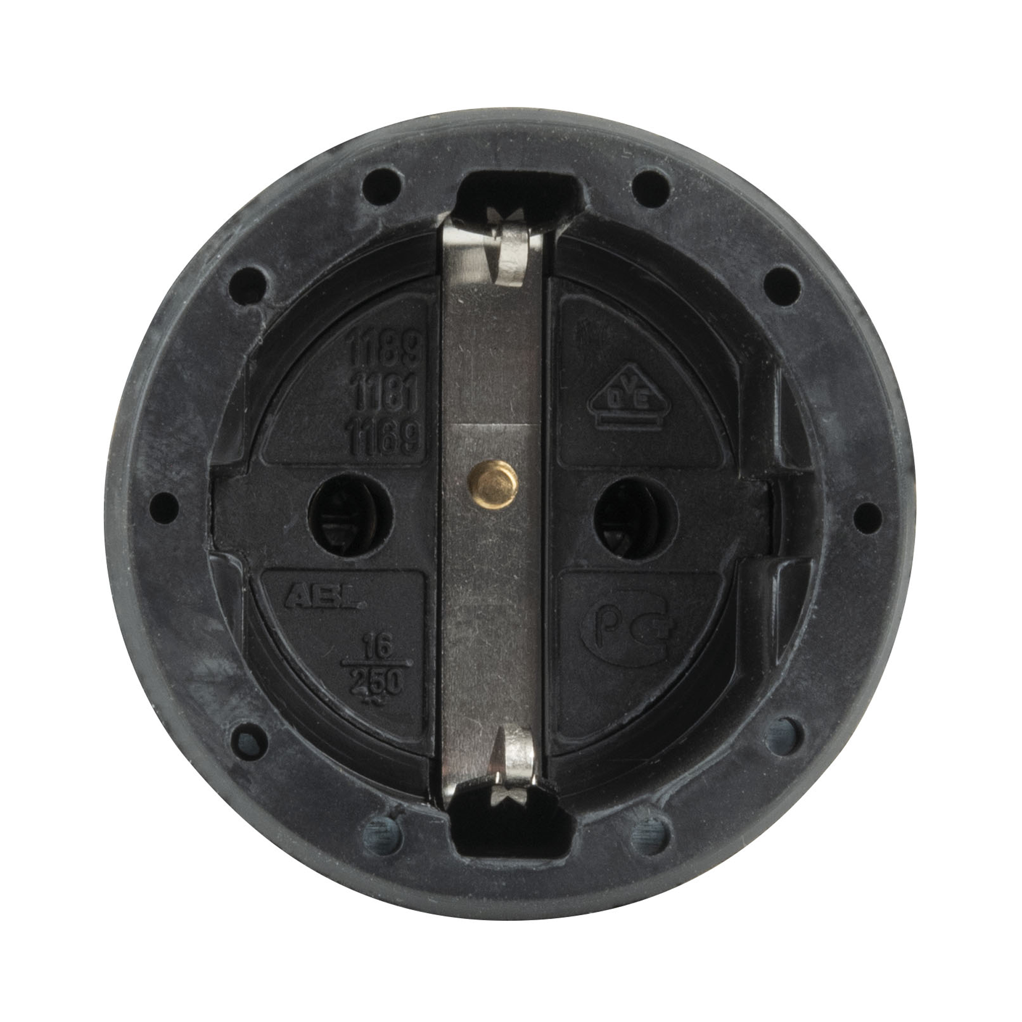 ABL Rubber Schuko Connector Female 240 V - CEE 7/VII