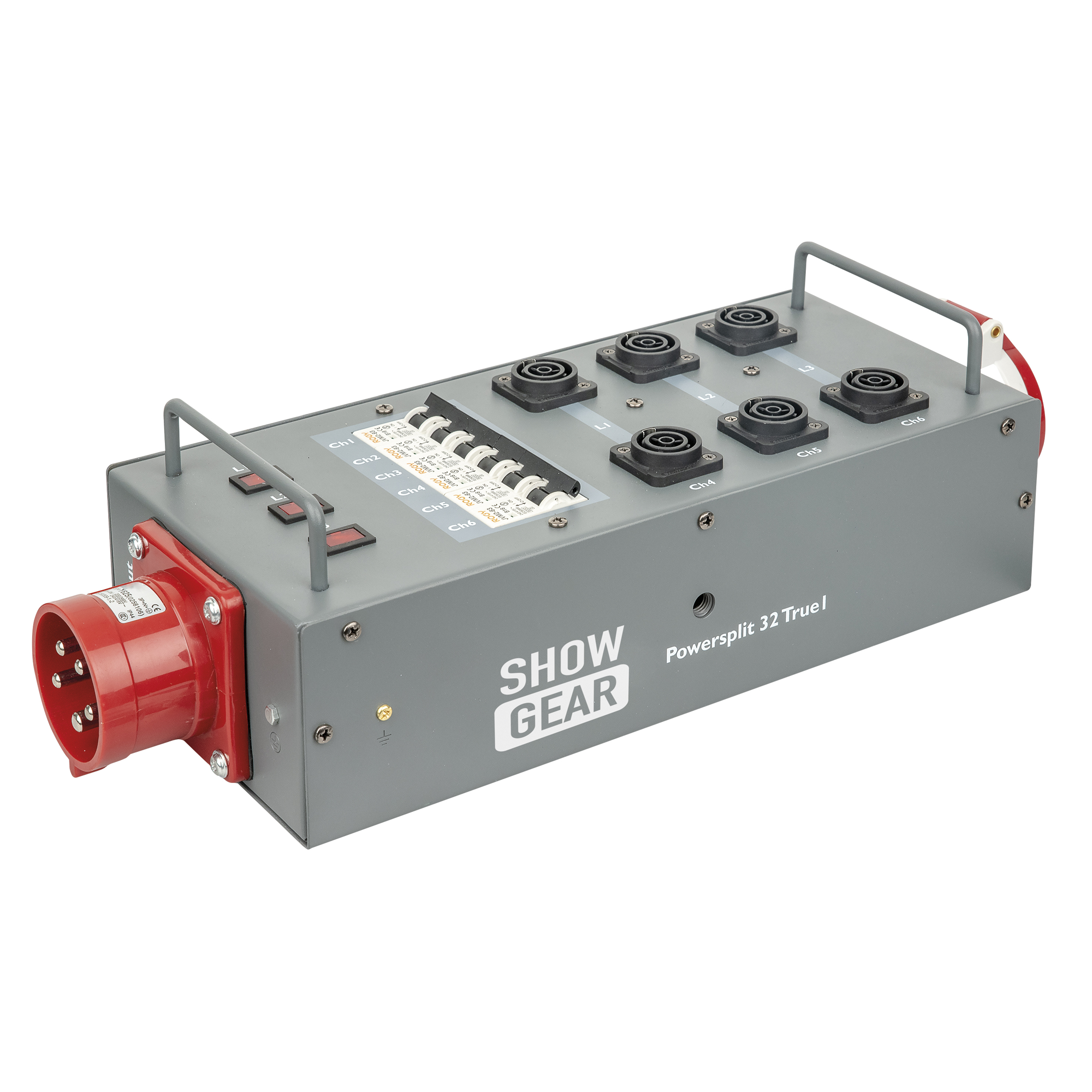 SHOWGEAR Power Split 32 True CEE 32 A Powersplit con fusibile - CEE a ProPower True1