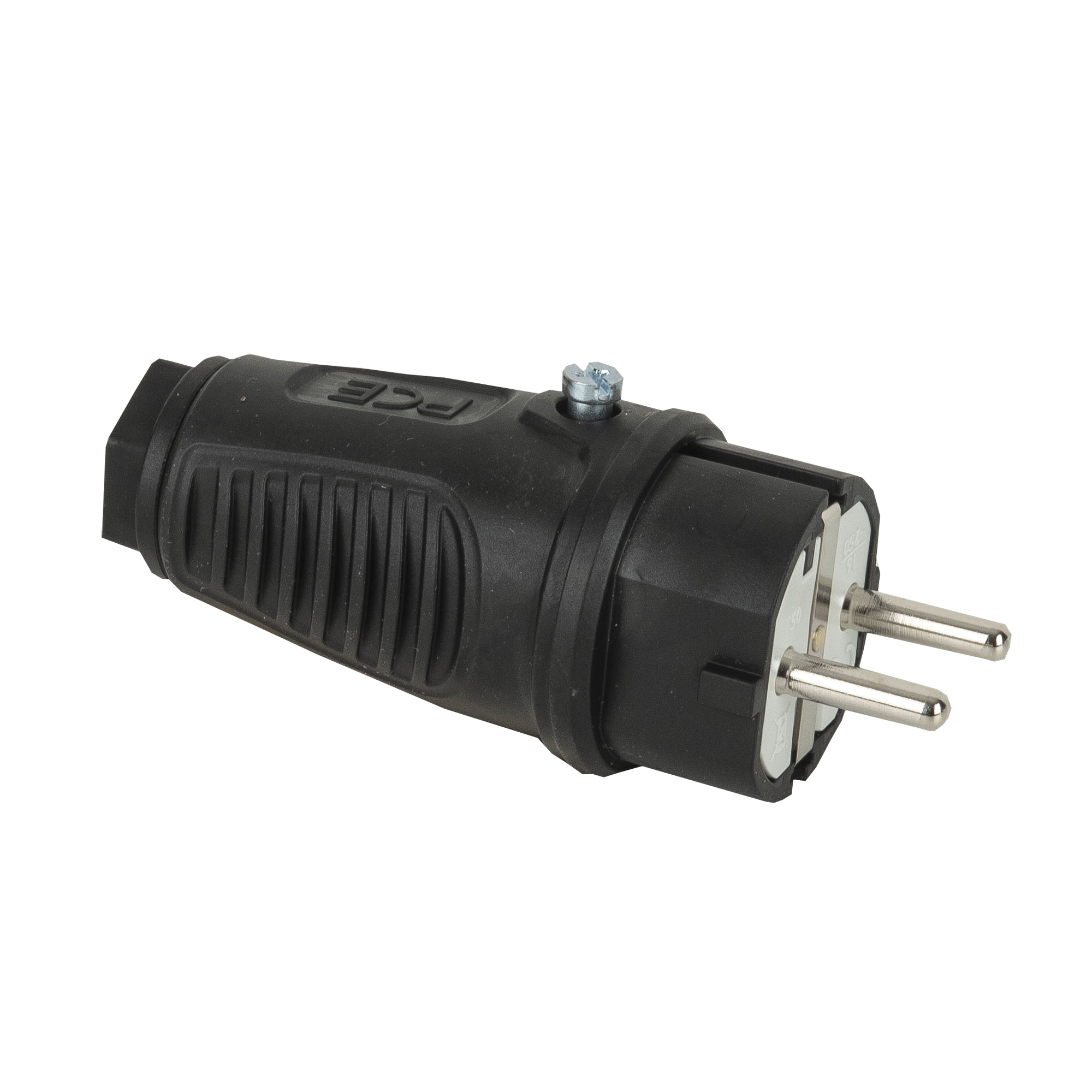 PCE Rubber Schuko Connector Male PCE - IP44
