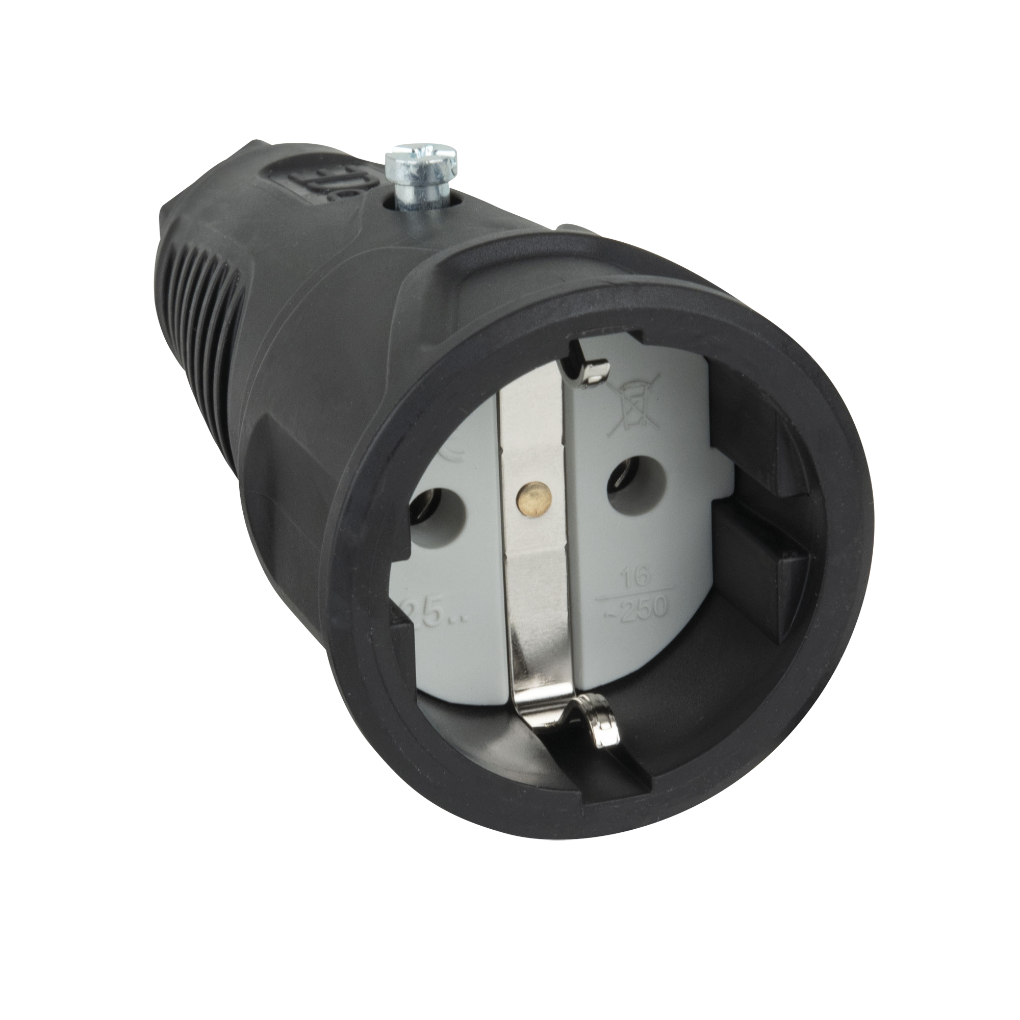 PCE Rubber Schuko Connector Female PCE - IP20