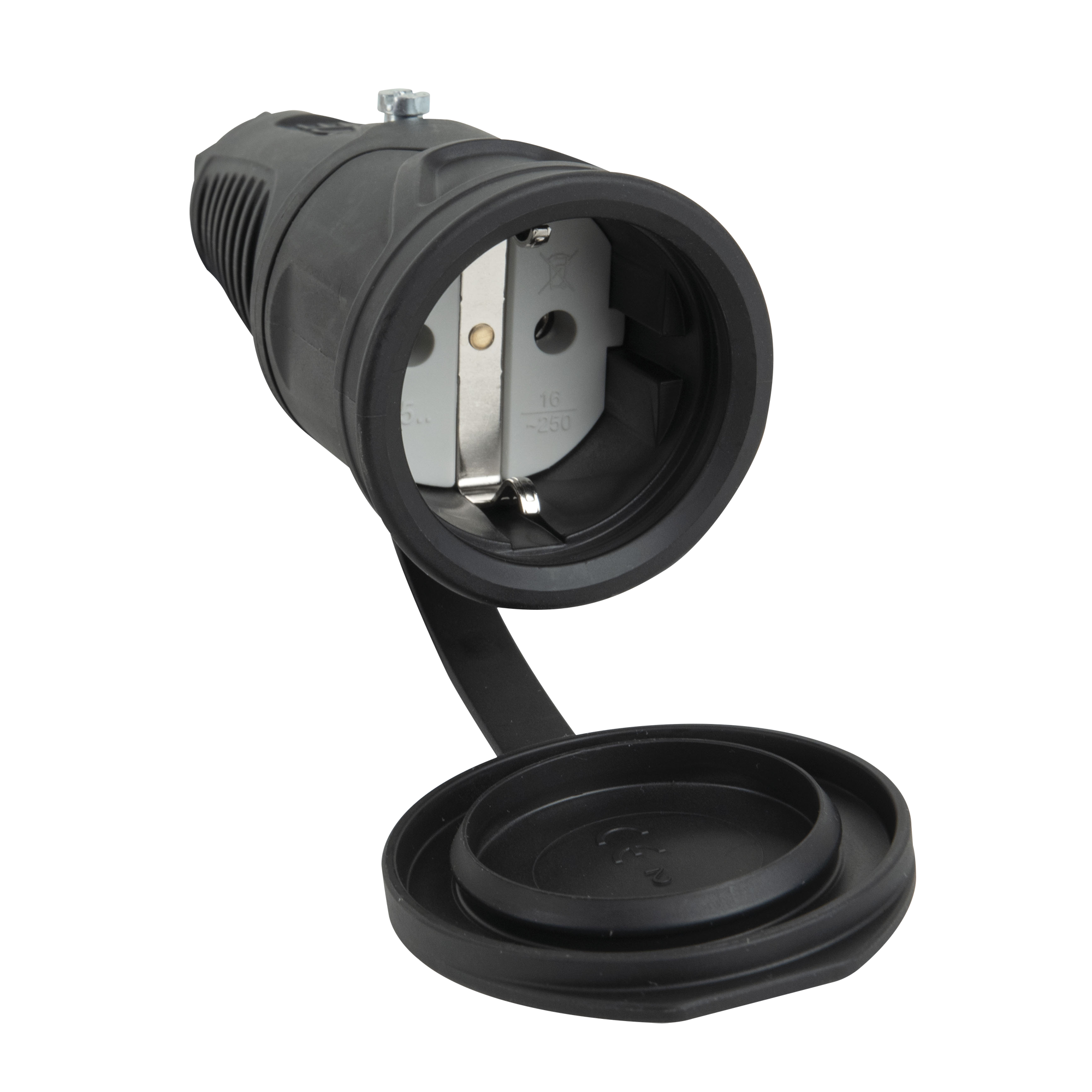 PCE Rubber Schuko Connector Female PCE - IP44