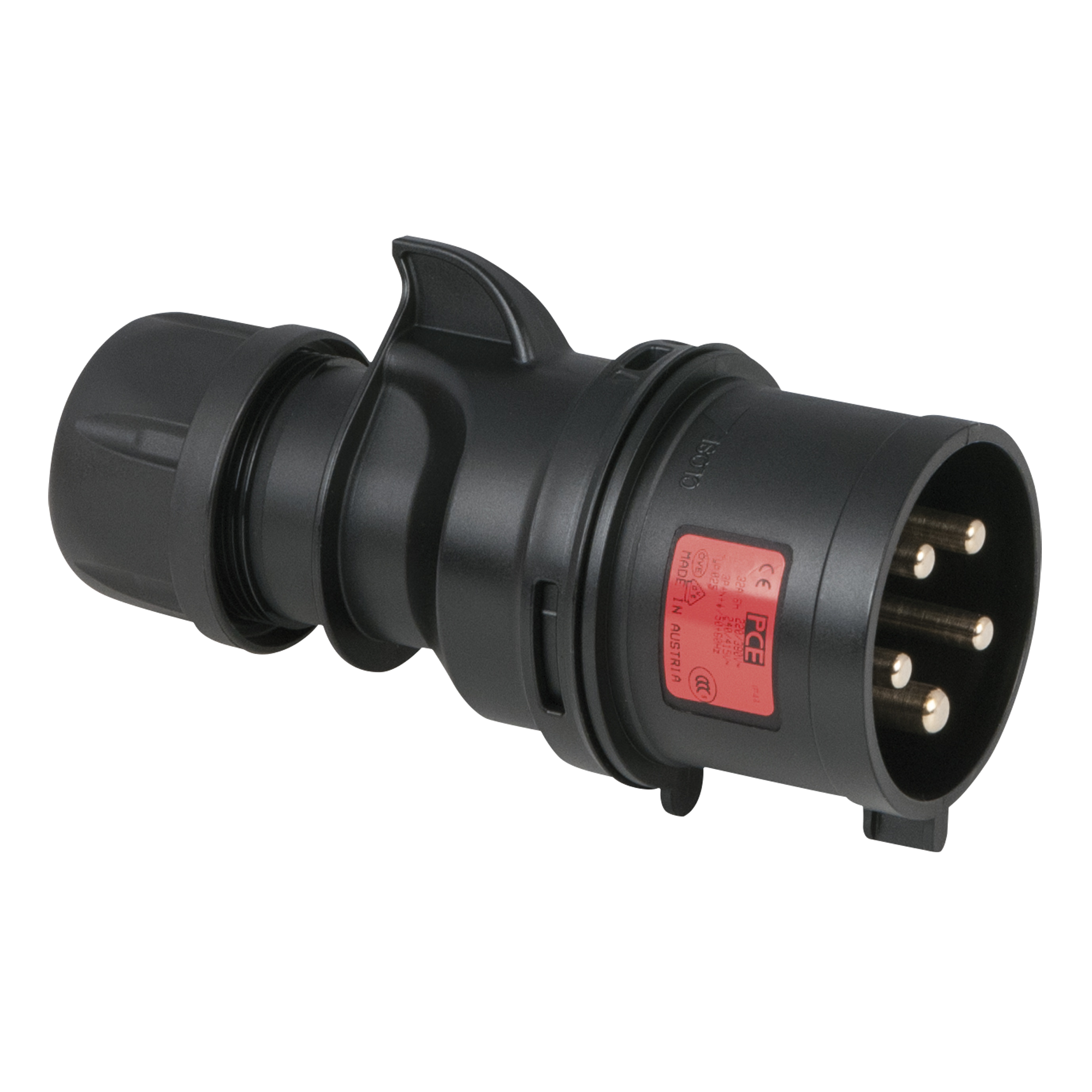 PCE CEE 32 A/400 V 5-pin Plug male Nero - IP44