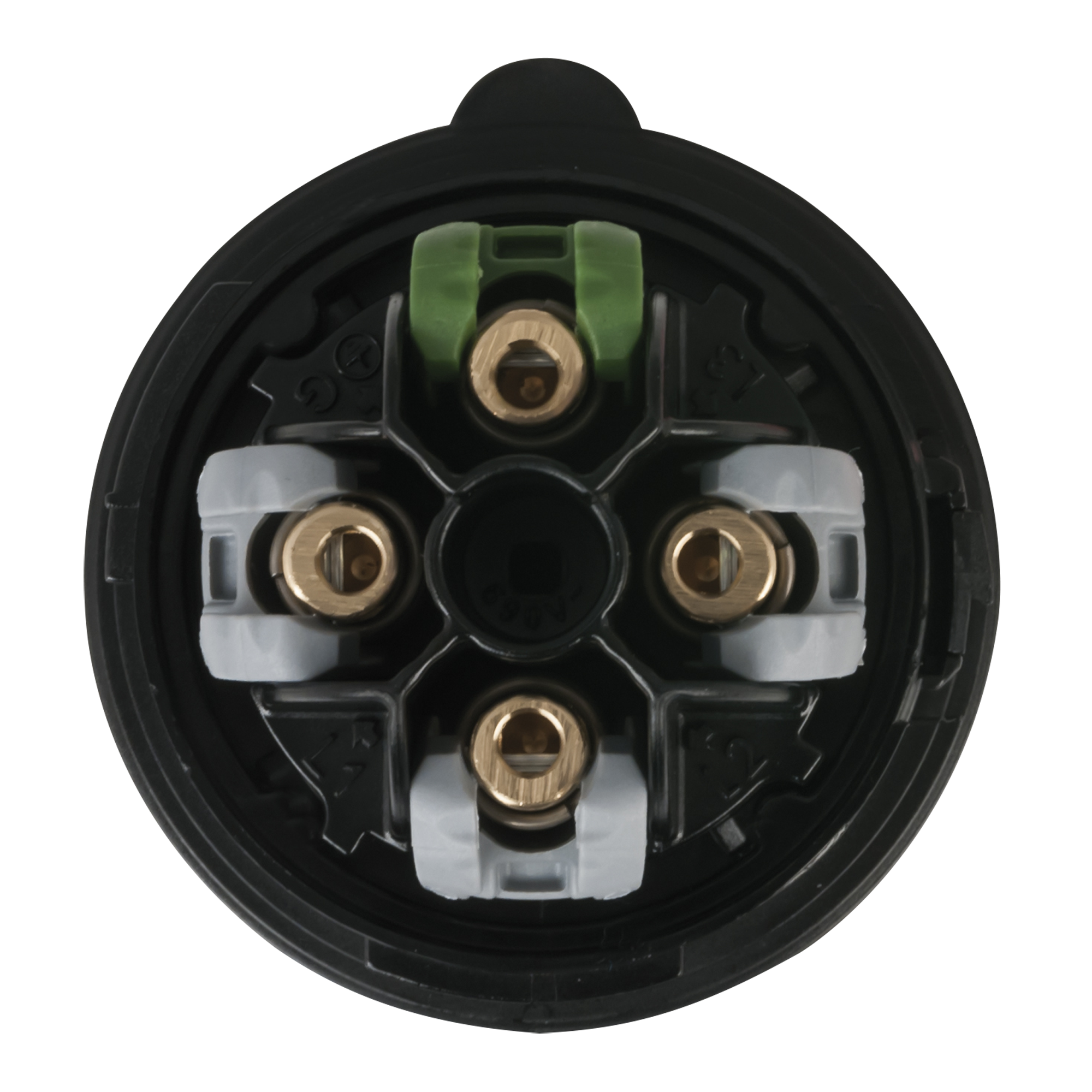 PCE CEE 16 A/400 V - 4P Plug male Nero - Turbo Terminal - screwless - IP44