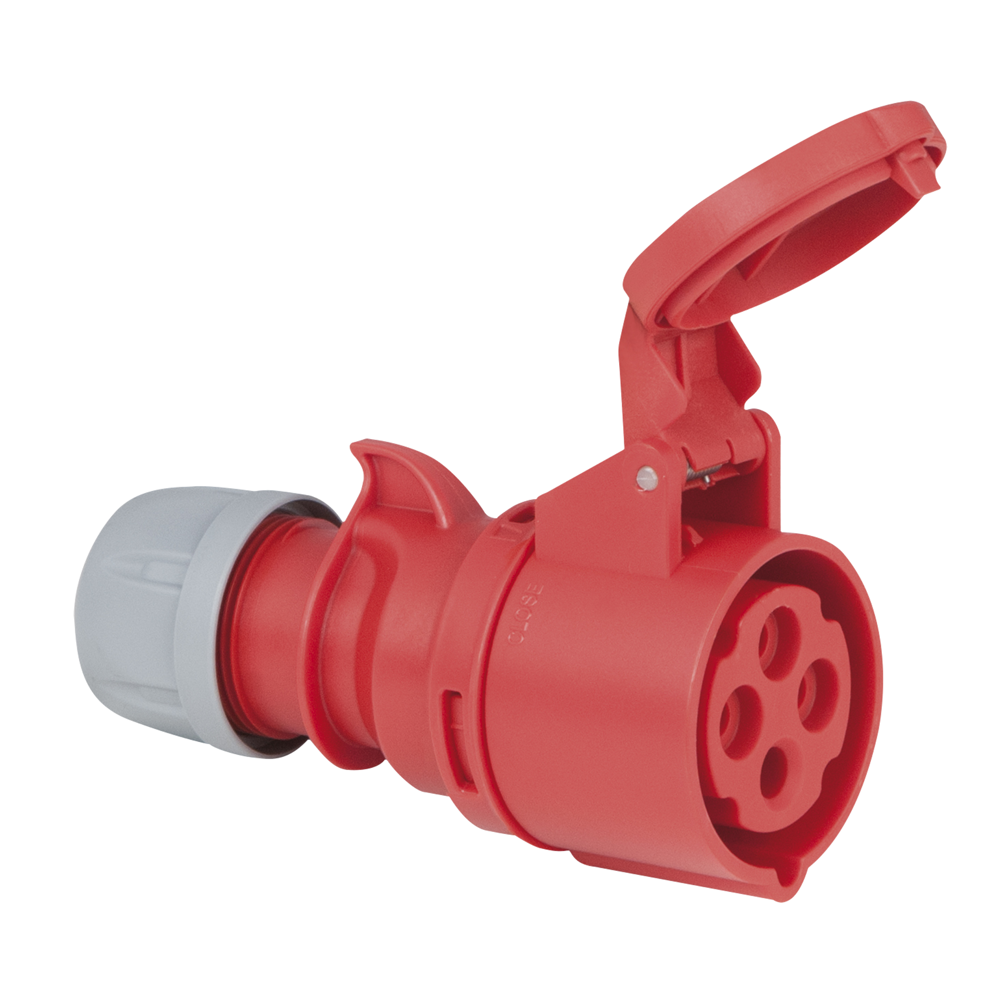 PCE CEE 16 A/400 V 4-pin Plug female Rosso - IP44