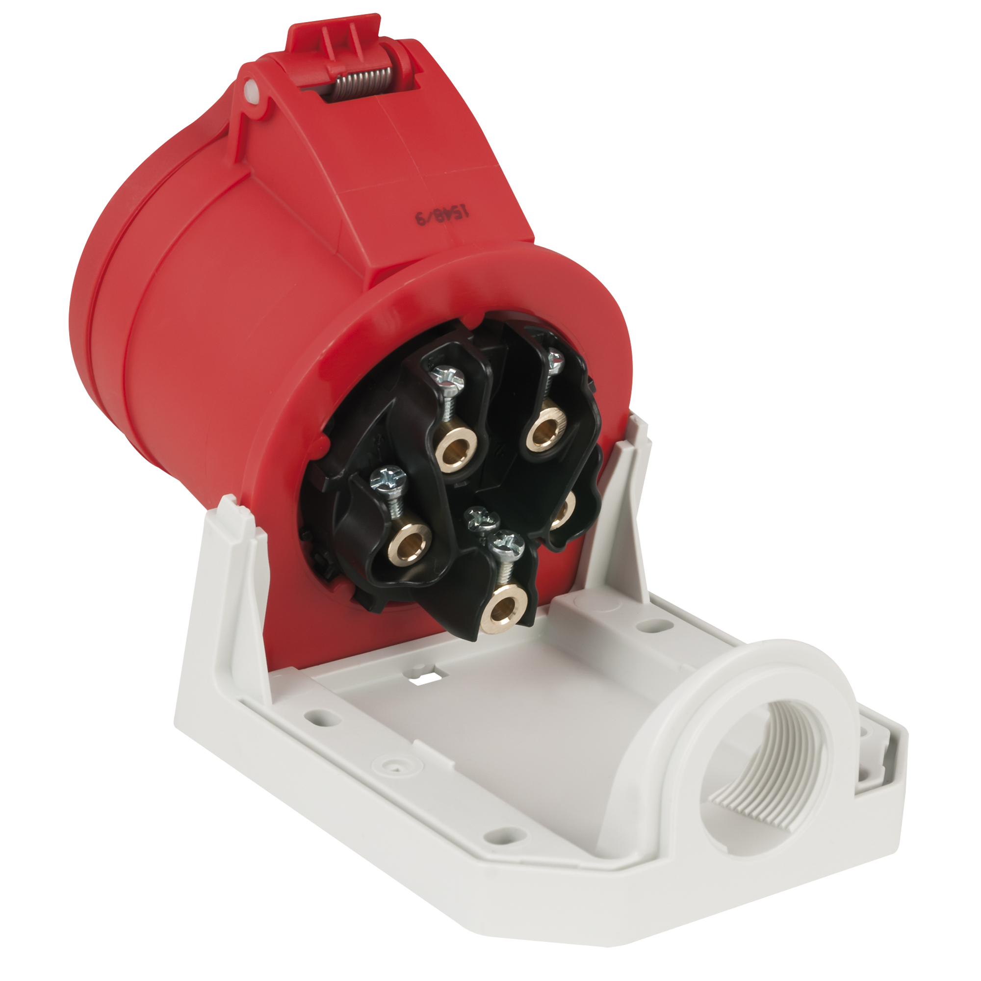 PCE CEE 16 A/400 V 5P Wallmount - female Rosso - IP44