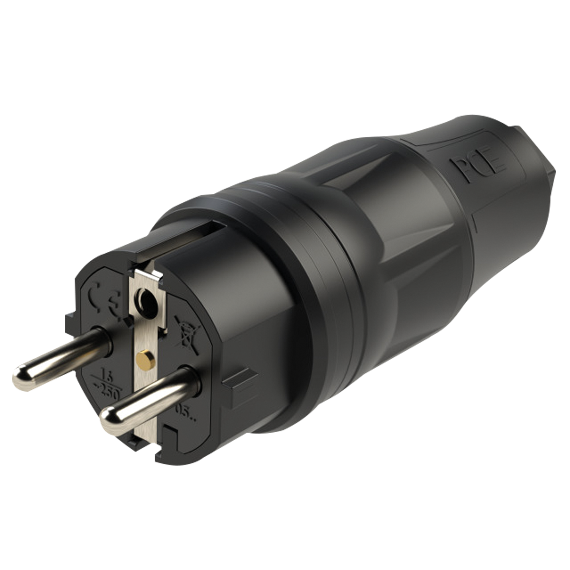 PCE Connettore Schuko maschio in gomma
