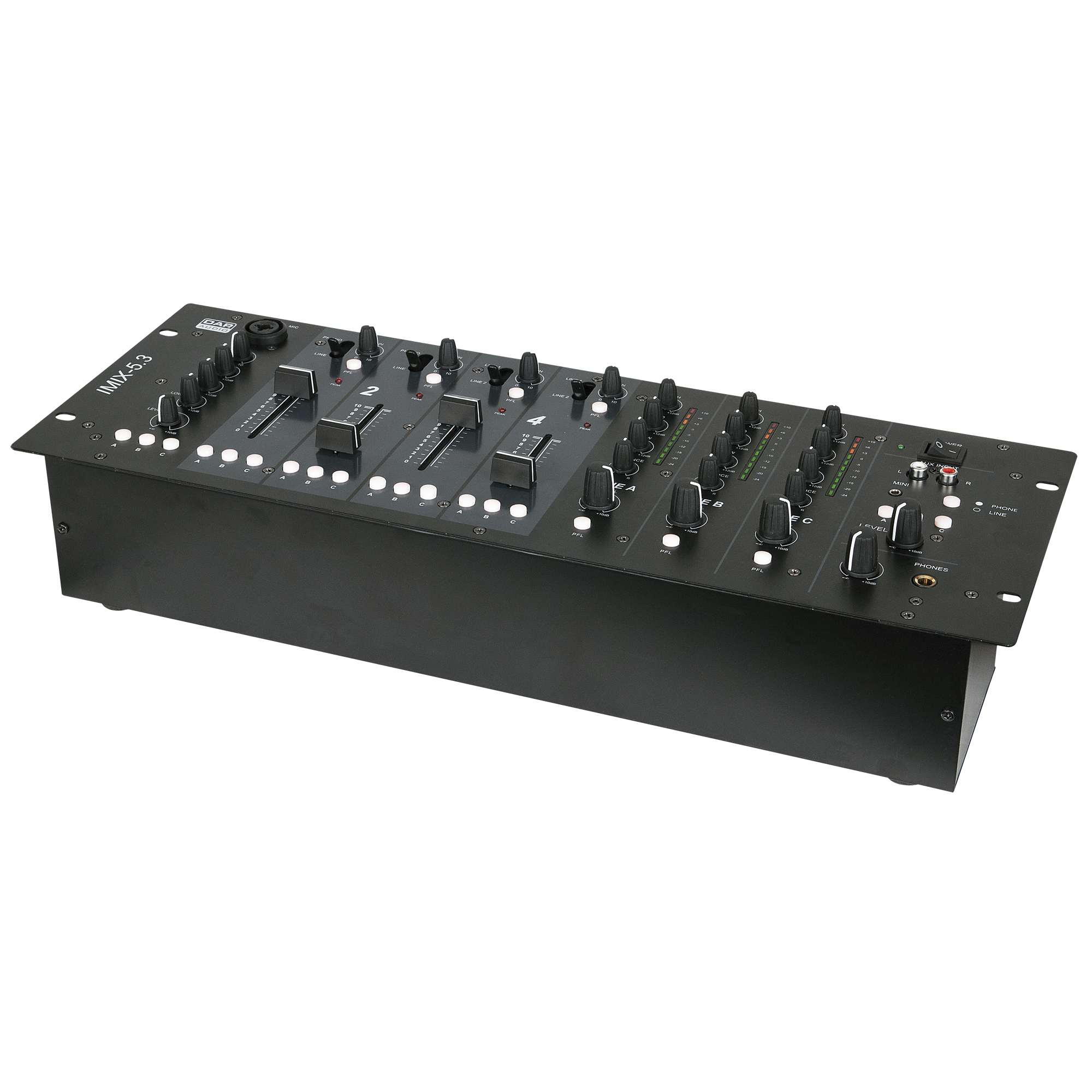 DAP IMIX-5.3 Mixer installazione 4U 5 canali - 3 zone