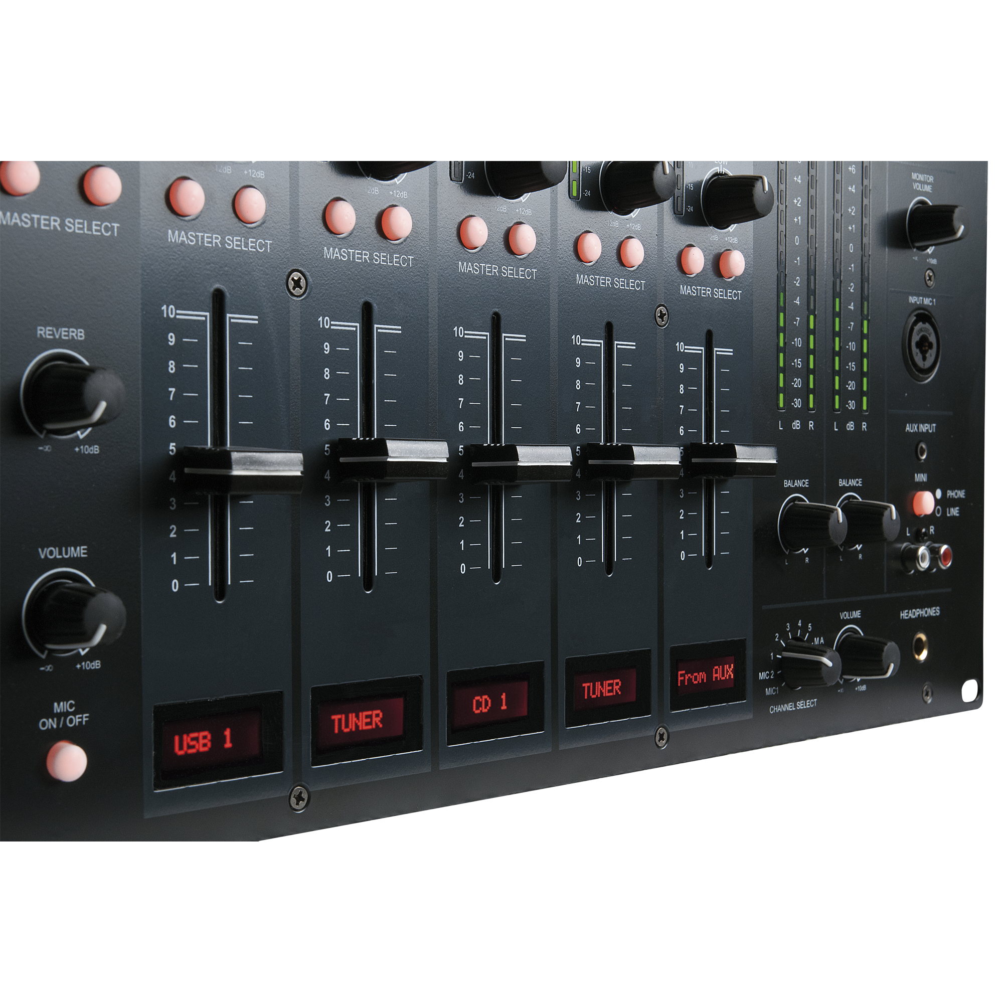 DAP IMIX-7.2 USB Mixer USB installazione 6U 7 canali - 2 zone