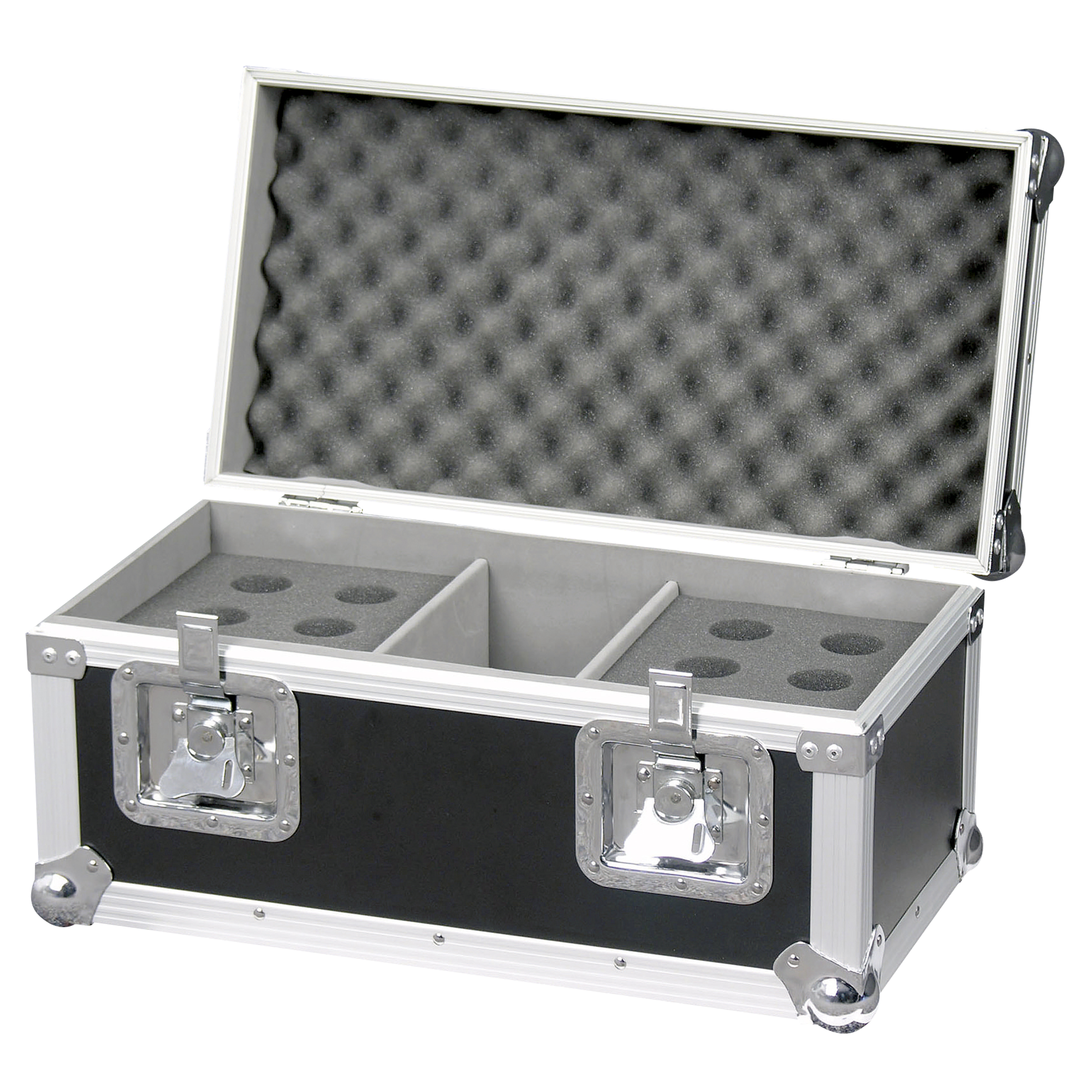 SHOWGEAR Pro Case for 12 Mics Con scomparto per accessori e schiuma preformata