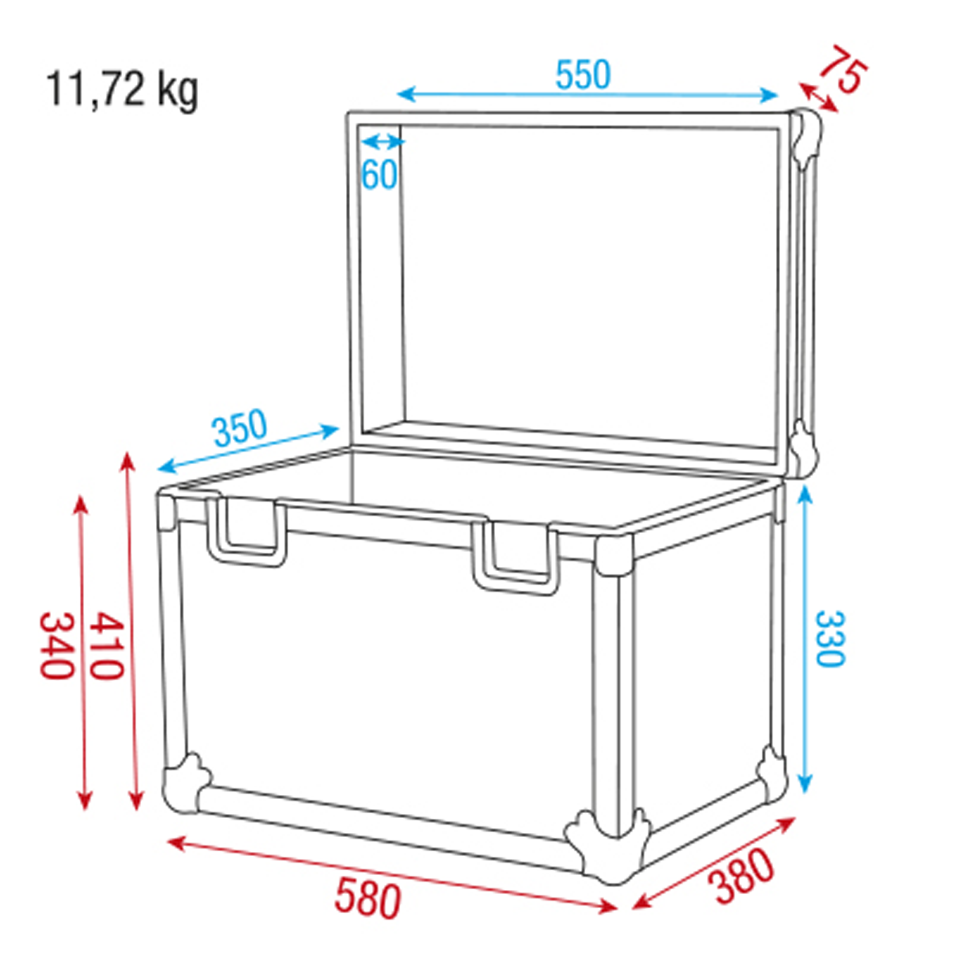 SHOWGEAR Stack Case 2 Baule impilabile 2