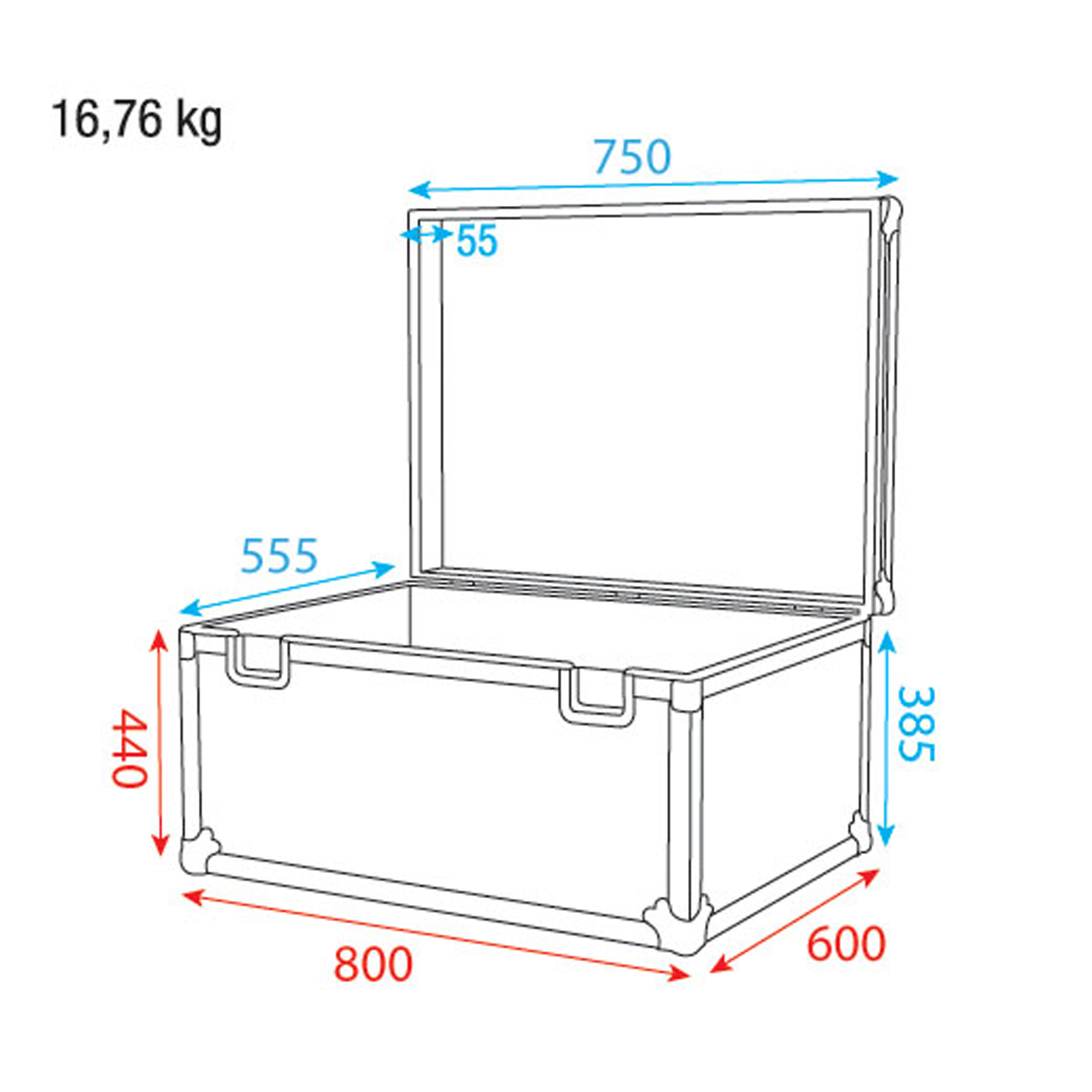 SHOWGEAR Stack Case 4 Scatola di trasporto