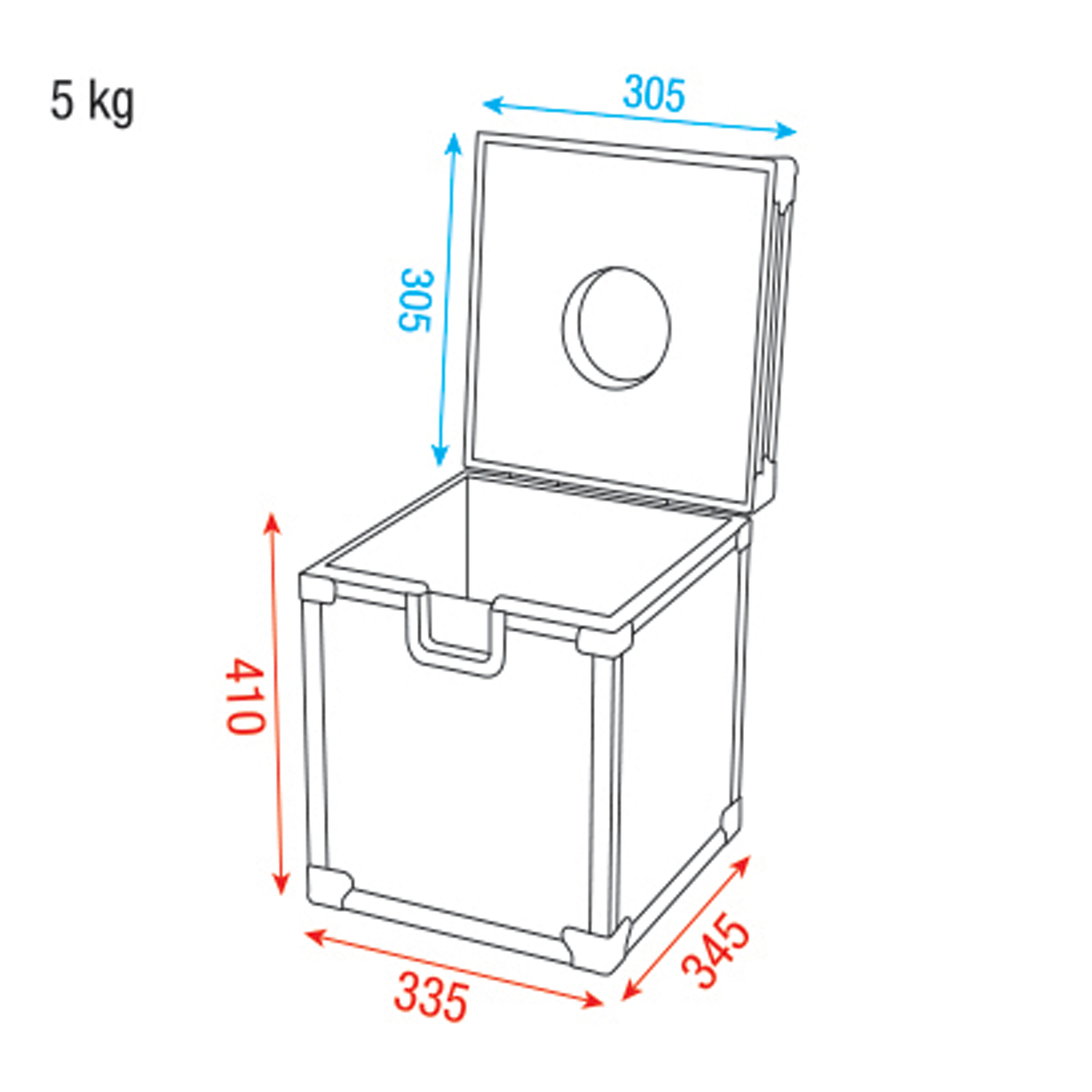SHOWGEAR Case for 30 cm Mirror Ball Custodia per sfera specchiata da 30 cm
