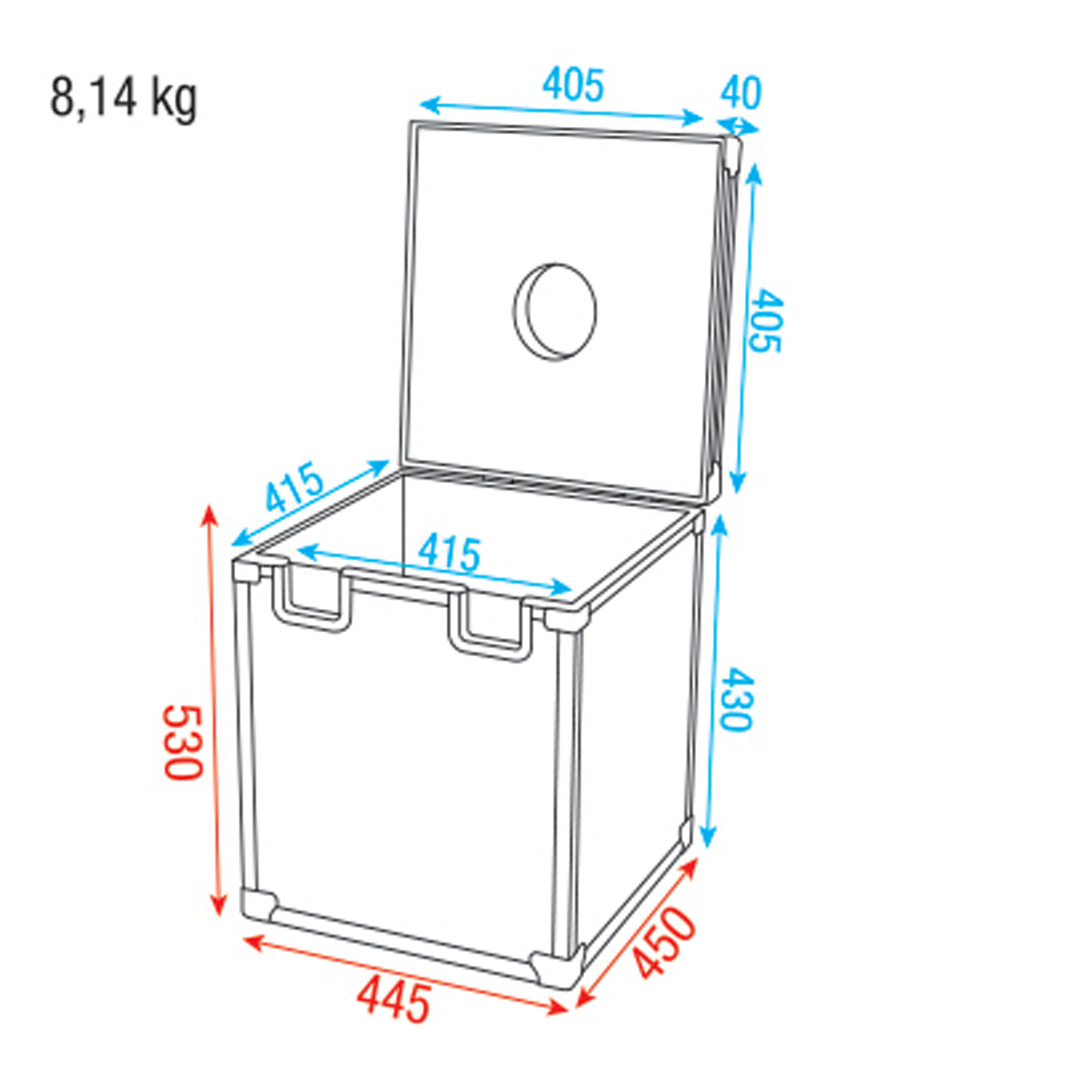 SHOWGEAR Case for 40 cm Mirror Ball Custodia per sfera specchiata da 40 cm