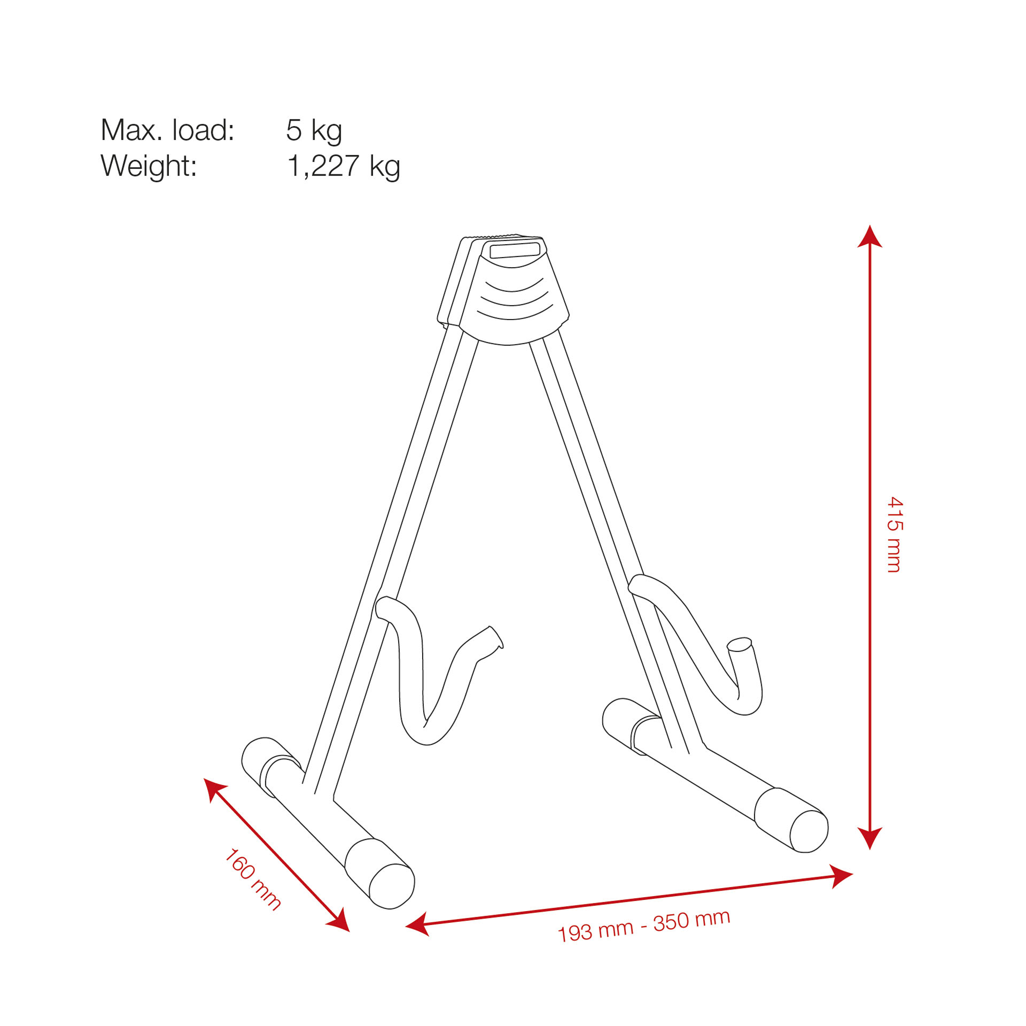 SHOWGEAR Electric Guitar Stand