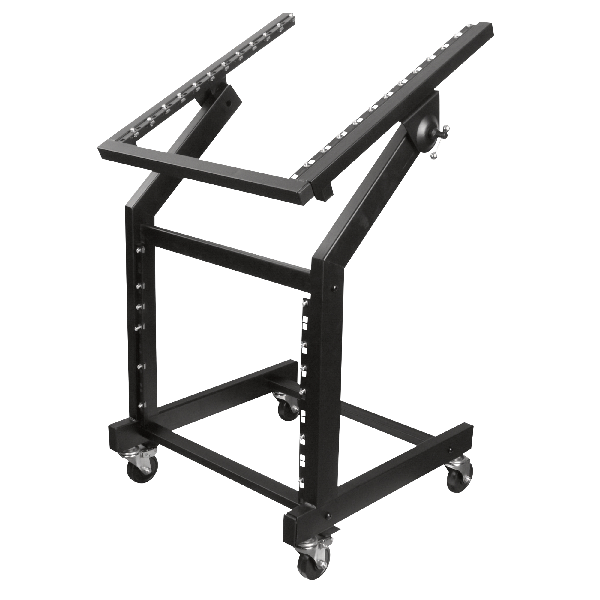 SHOWGEAR 19 Inch Rack Metal Con caricamento superiore regolabile