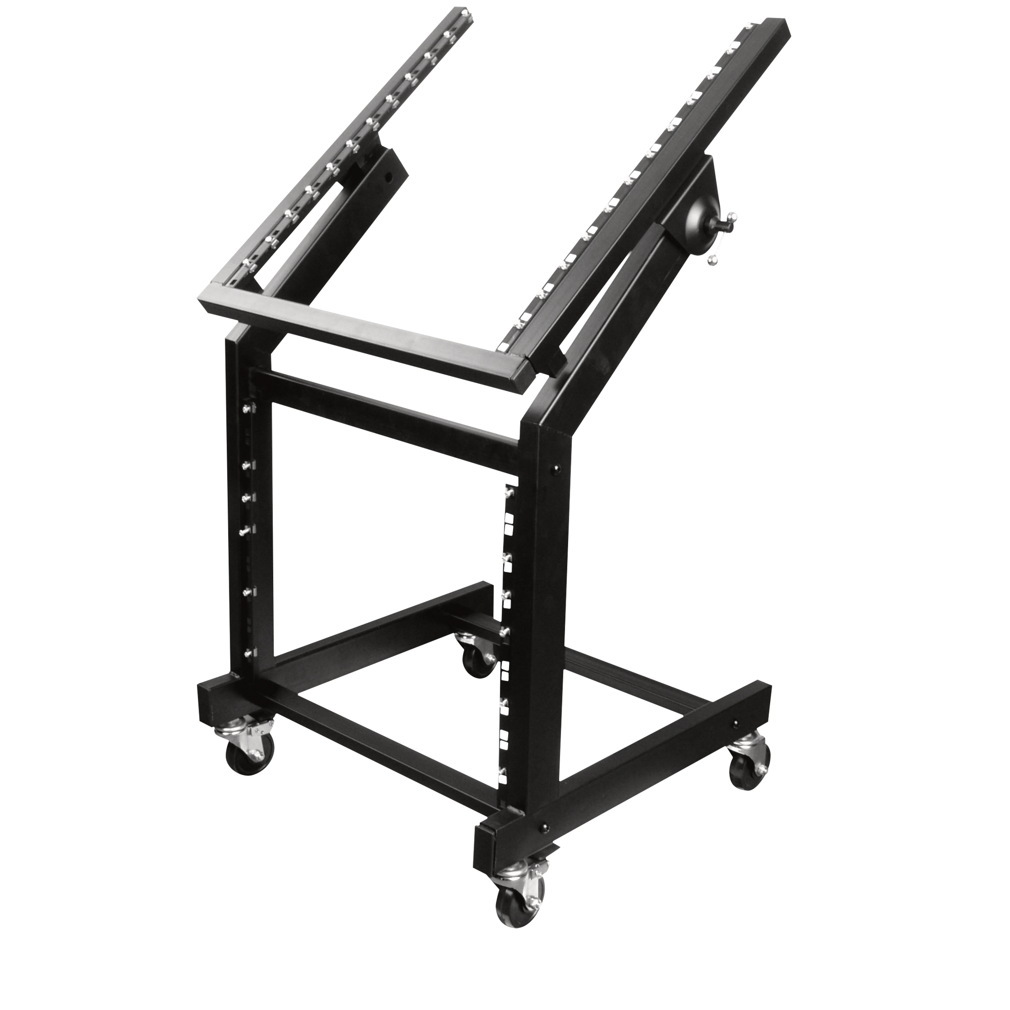 SHOWGEAR 19 Inch Rack Metal Con caricamento superiore regolabile