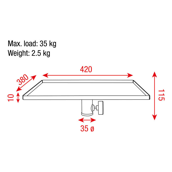 SHOWGEAR Carrello per supporto da 35 mm
