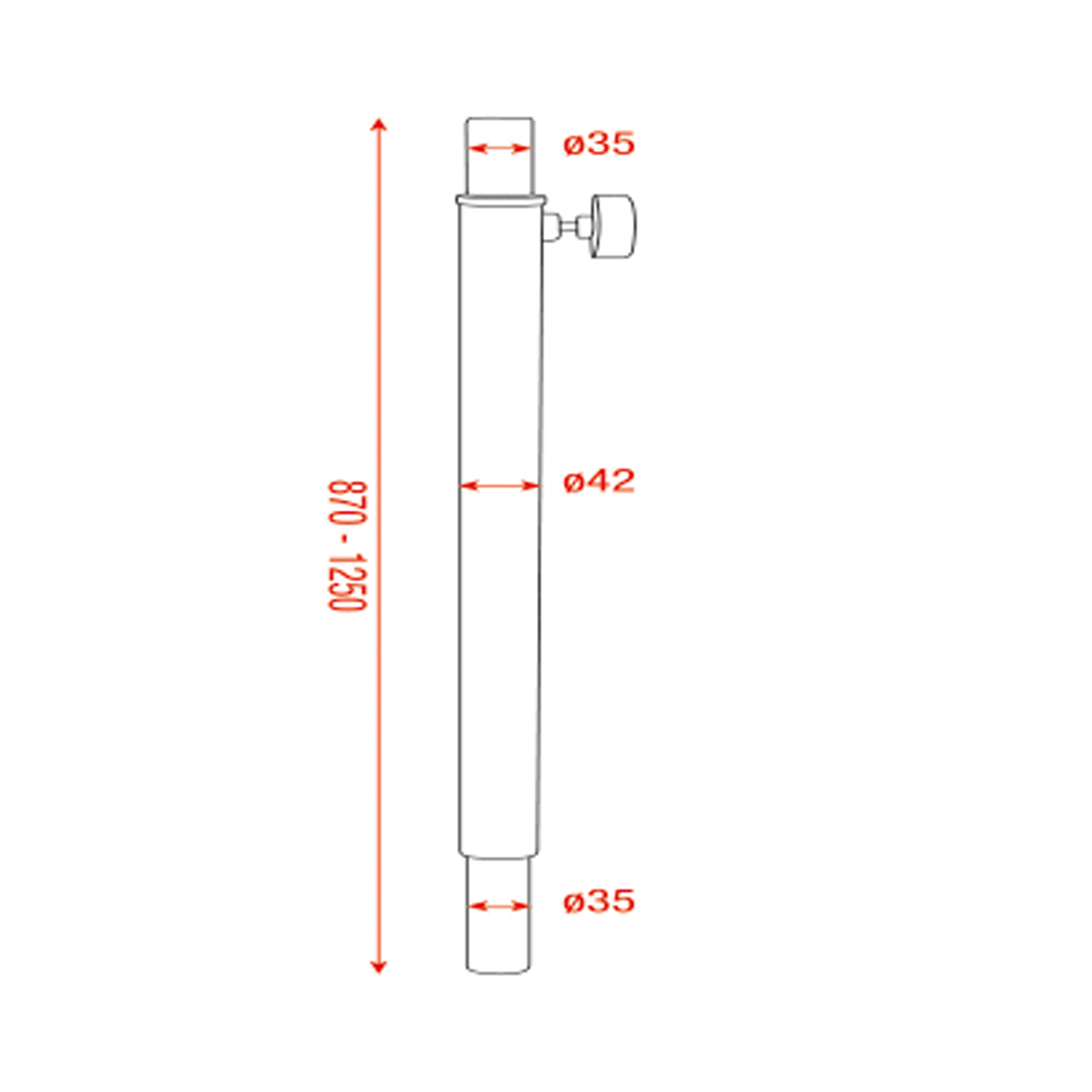 SHOWGEAR Tubo distanziatore Mammoth