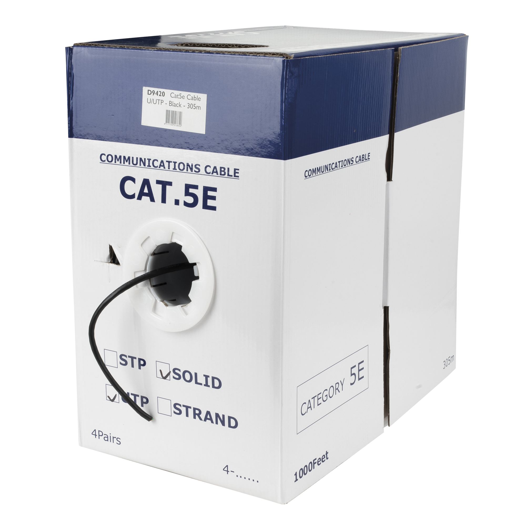 DAP CAT5e U/UTP LAN Cable Bobina 305 m