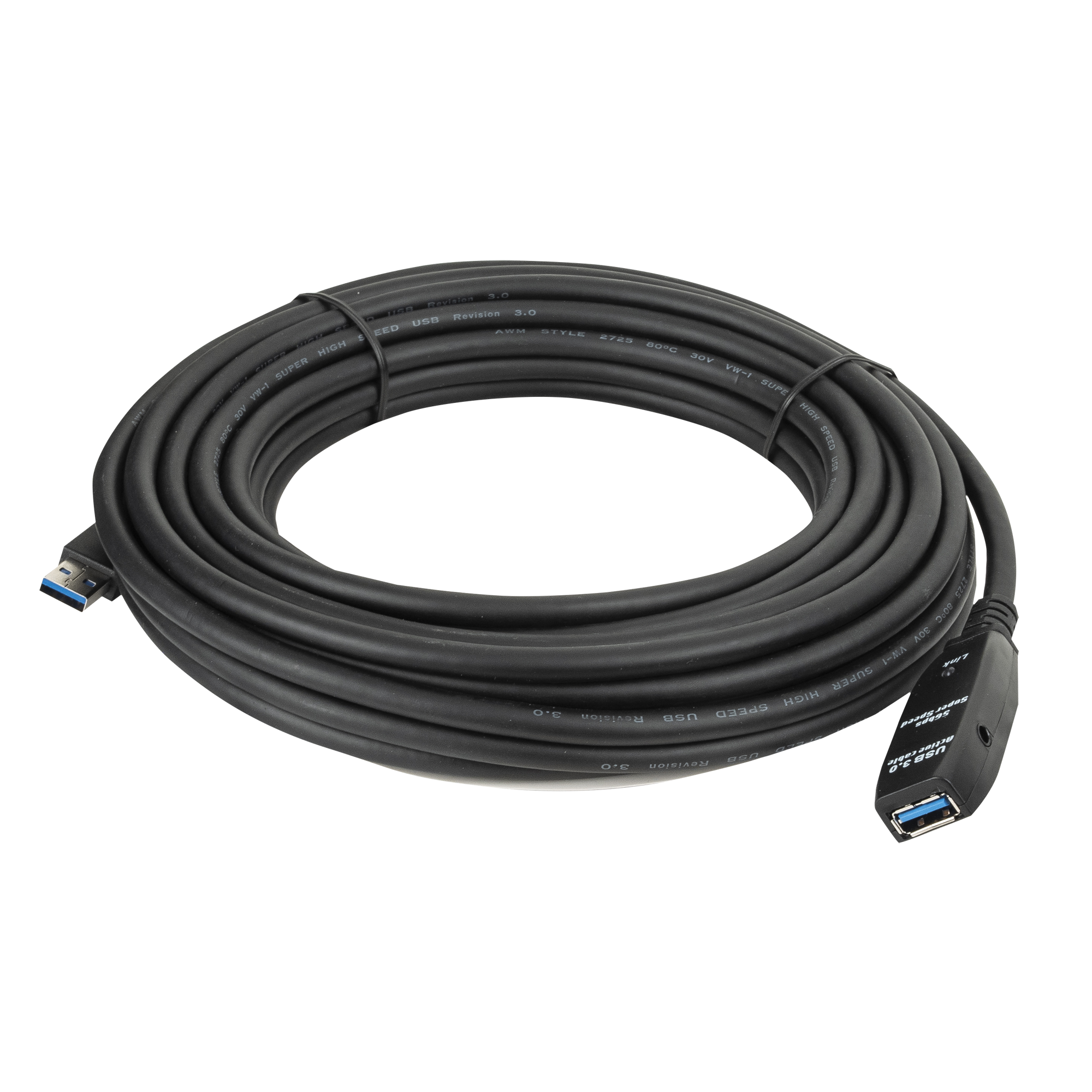 DAP USB 3.0 Active Extension Cable black, male - female 15 m - nero - maschio - femmina