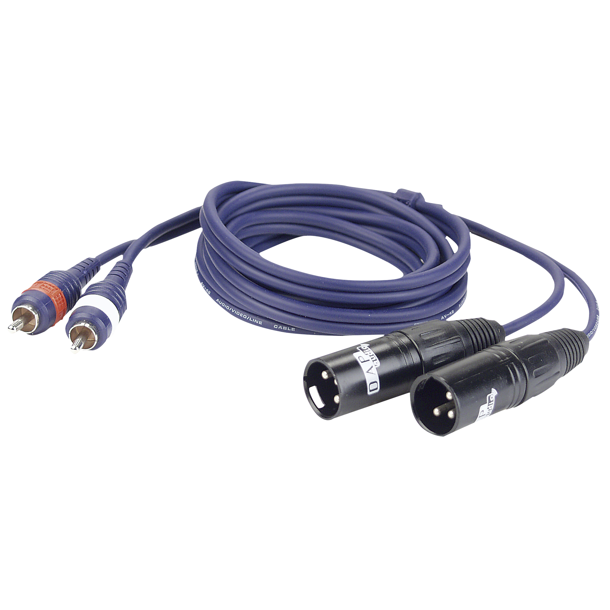 DAP FL26 - 2 RCA male L/R to 2 XLR/M 3P 3 m