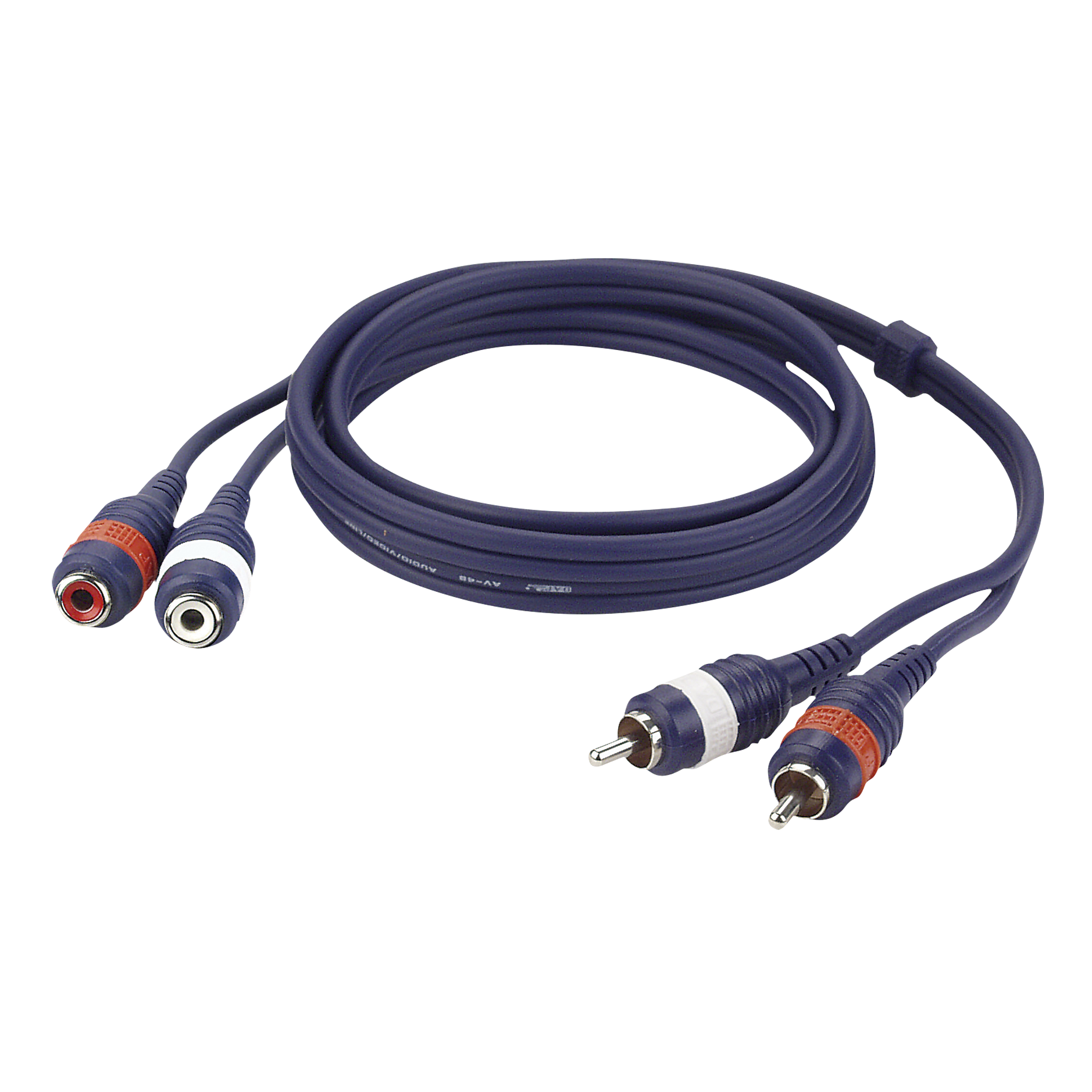 DAP FL27 - 2 RCA male L/R to 2 RCA female L/R 1,5 m