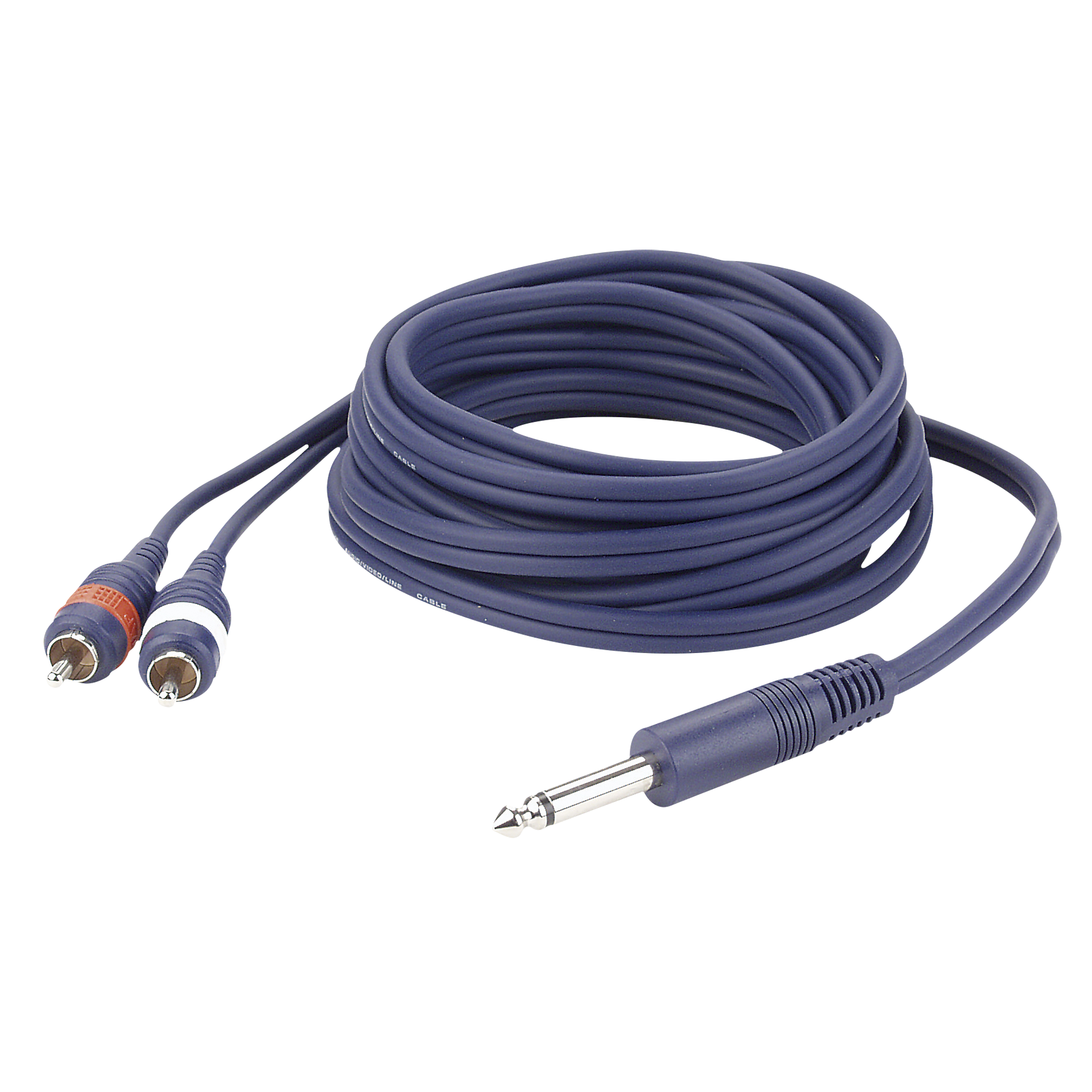 DAP FL33 - mono Jack to 2 RCA male L/R 1,5 m