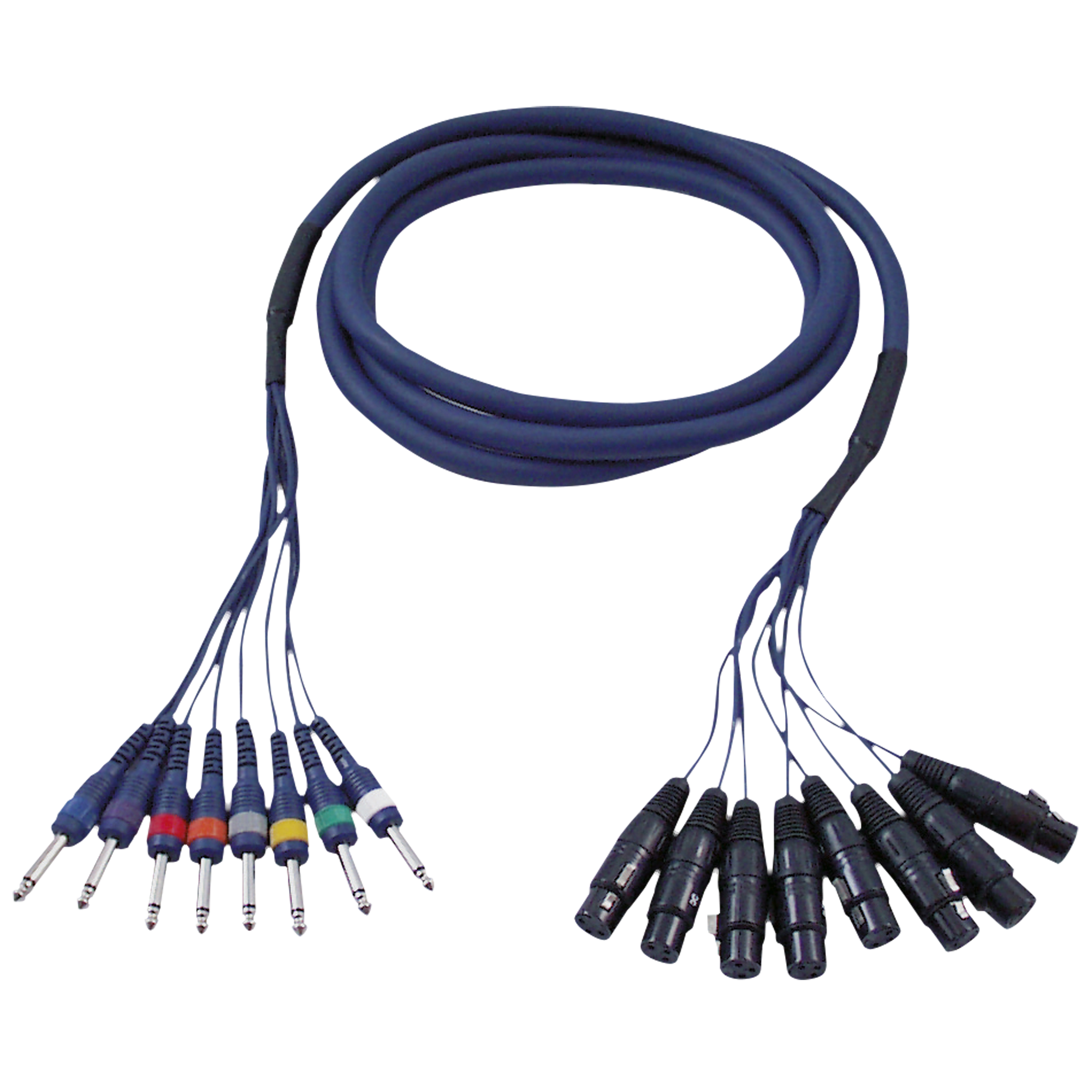 DAP FL61 - 8 XLR/F 3P to 8 Jack mono 3 m