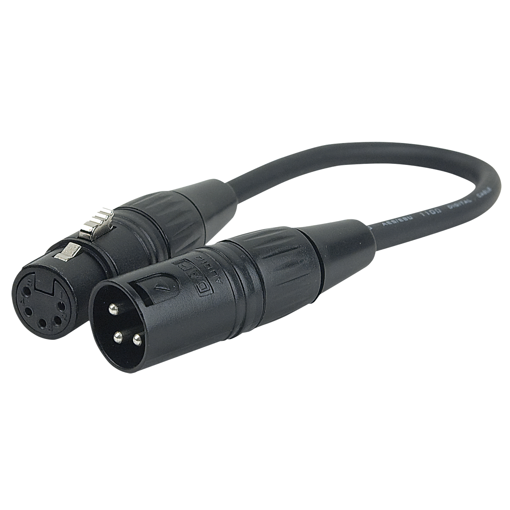 DAP FLA37 - XLR 3P male to XLR 5P female 25 cm