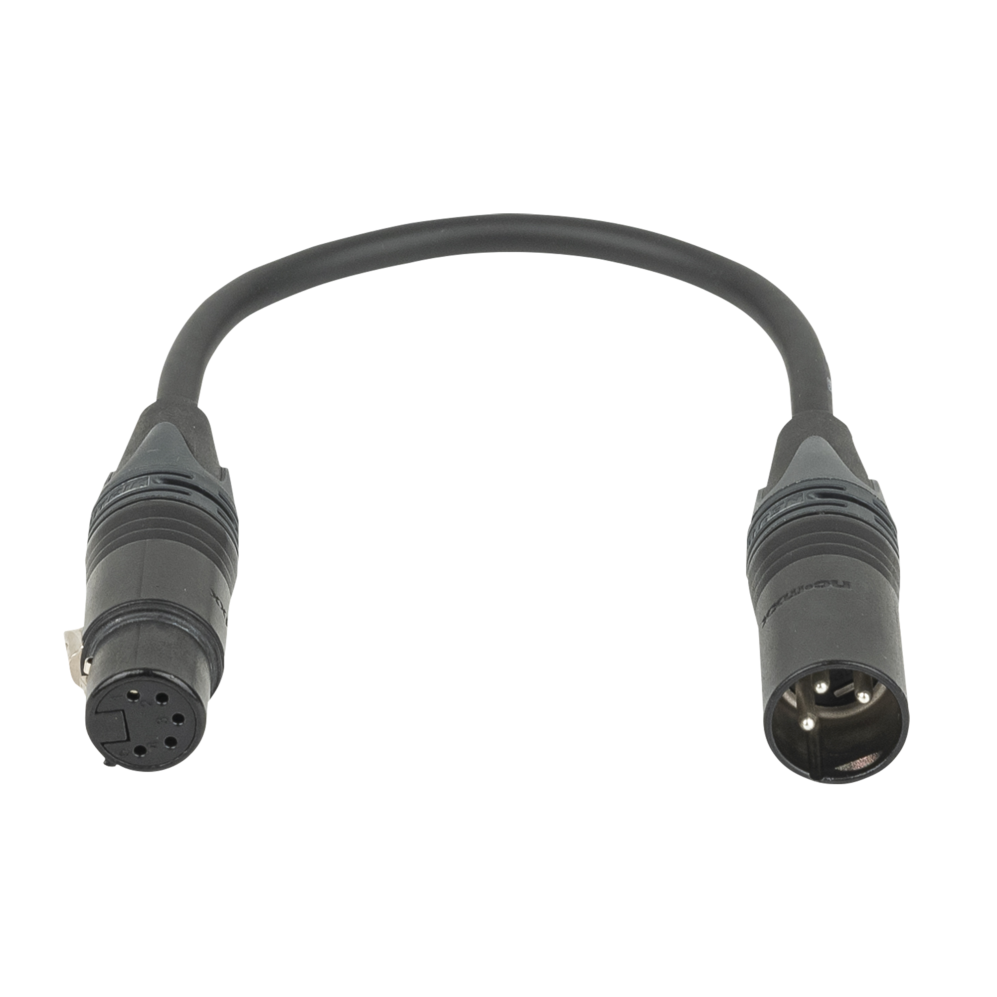 DAP Adattatore DMX Neutrik 3-pin maschio a 5-pin femmina