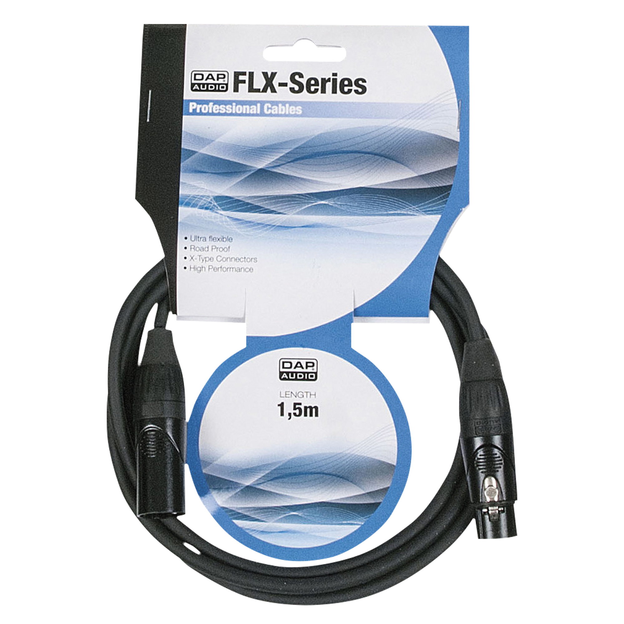 DAP FLX01- bal. XLR/M 3P to XLR/F 3P Tipo X