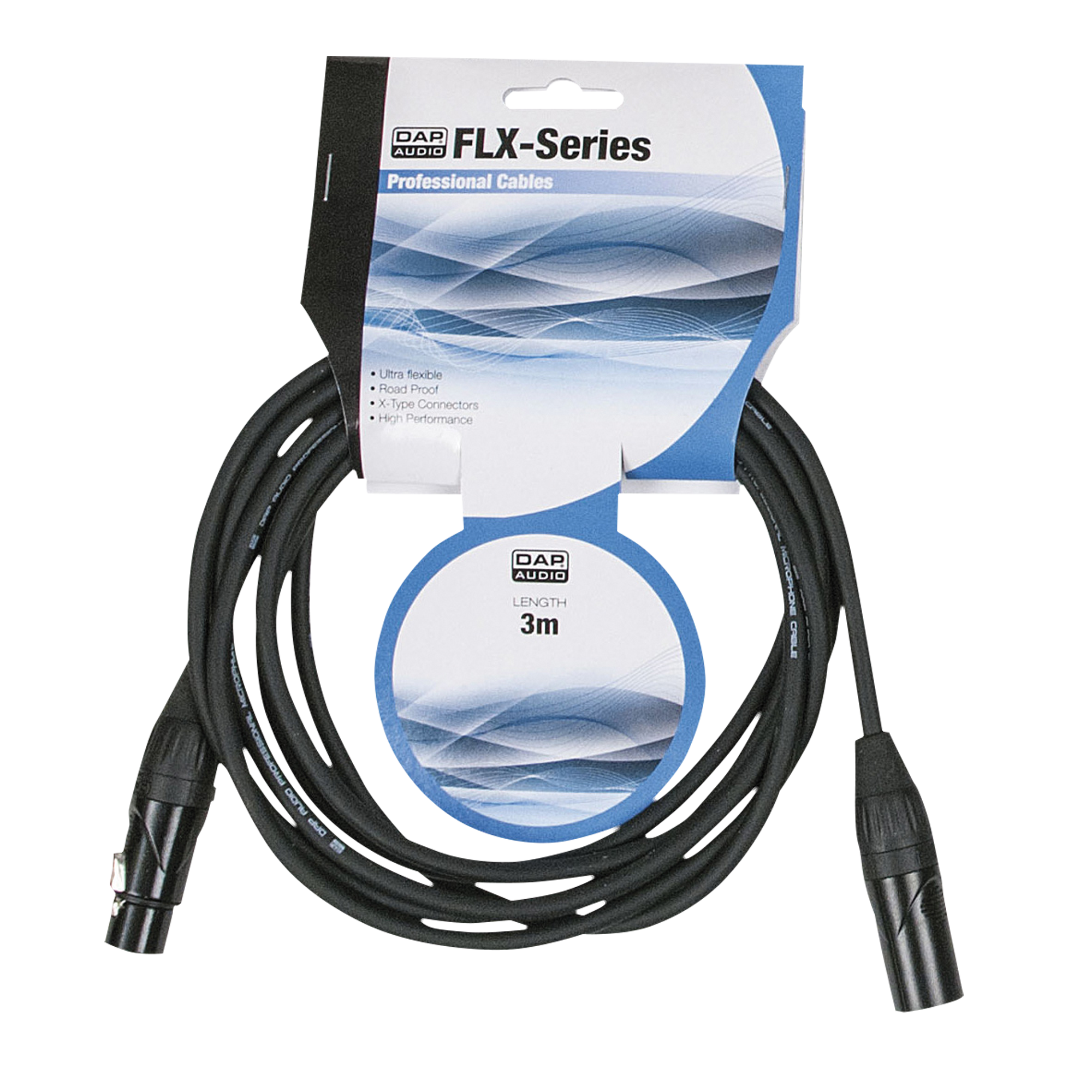 DAP FLX01- bal. XLR/M 3P to XLR/F 3P Tipo X