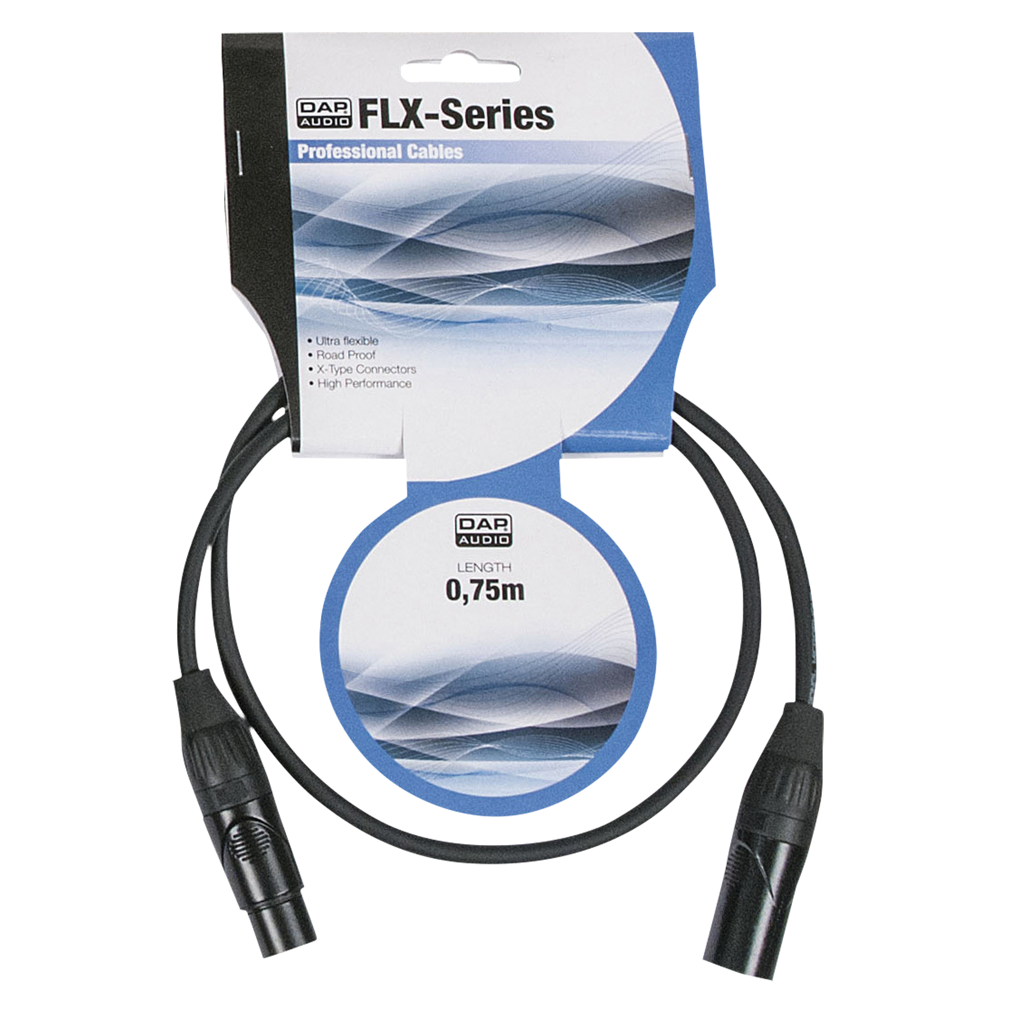 DAP FLX01- bal. XLR/M 3P to XLR/F 3P Tipo X