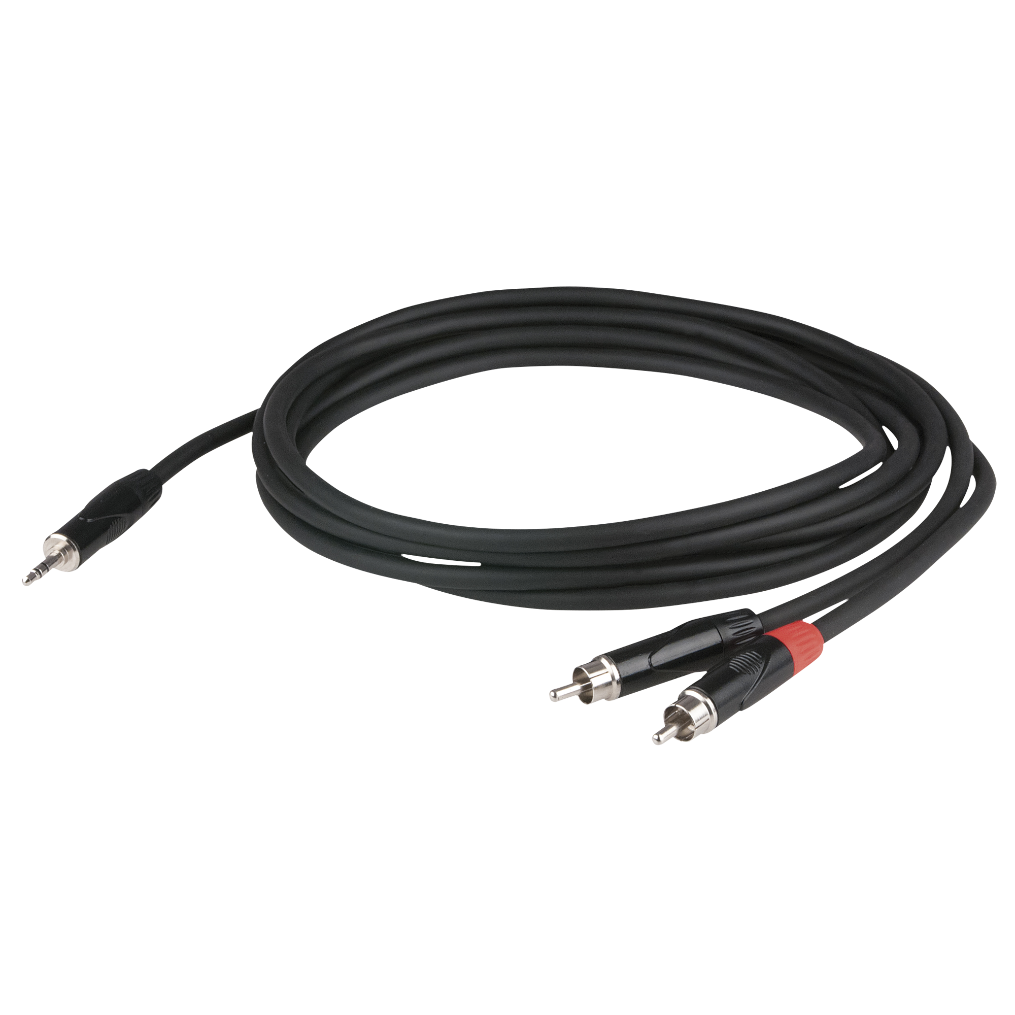 DAP FLX30 - Stereo mini-jack to 2 RCA male 1,5 m - corpo jack a incasso