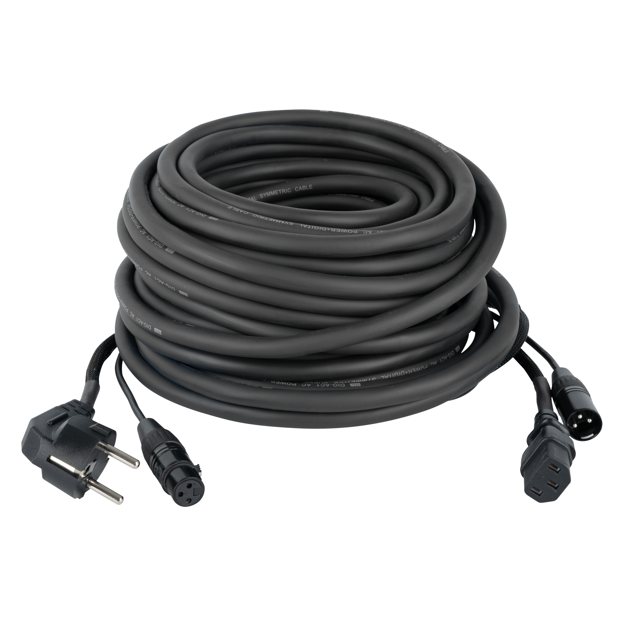 DAP FP08 - Schuko/XLR F - IEC/XLR M - Audio / Power 15 m - nero