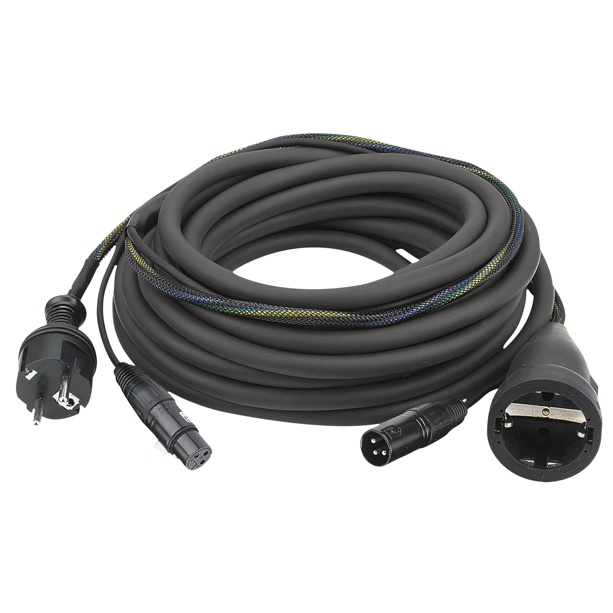 DAP FP09 - Schuko/XLR F - Schuko/XLR M - Audio / Power 20 m - nero