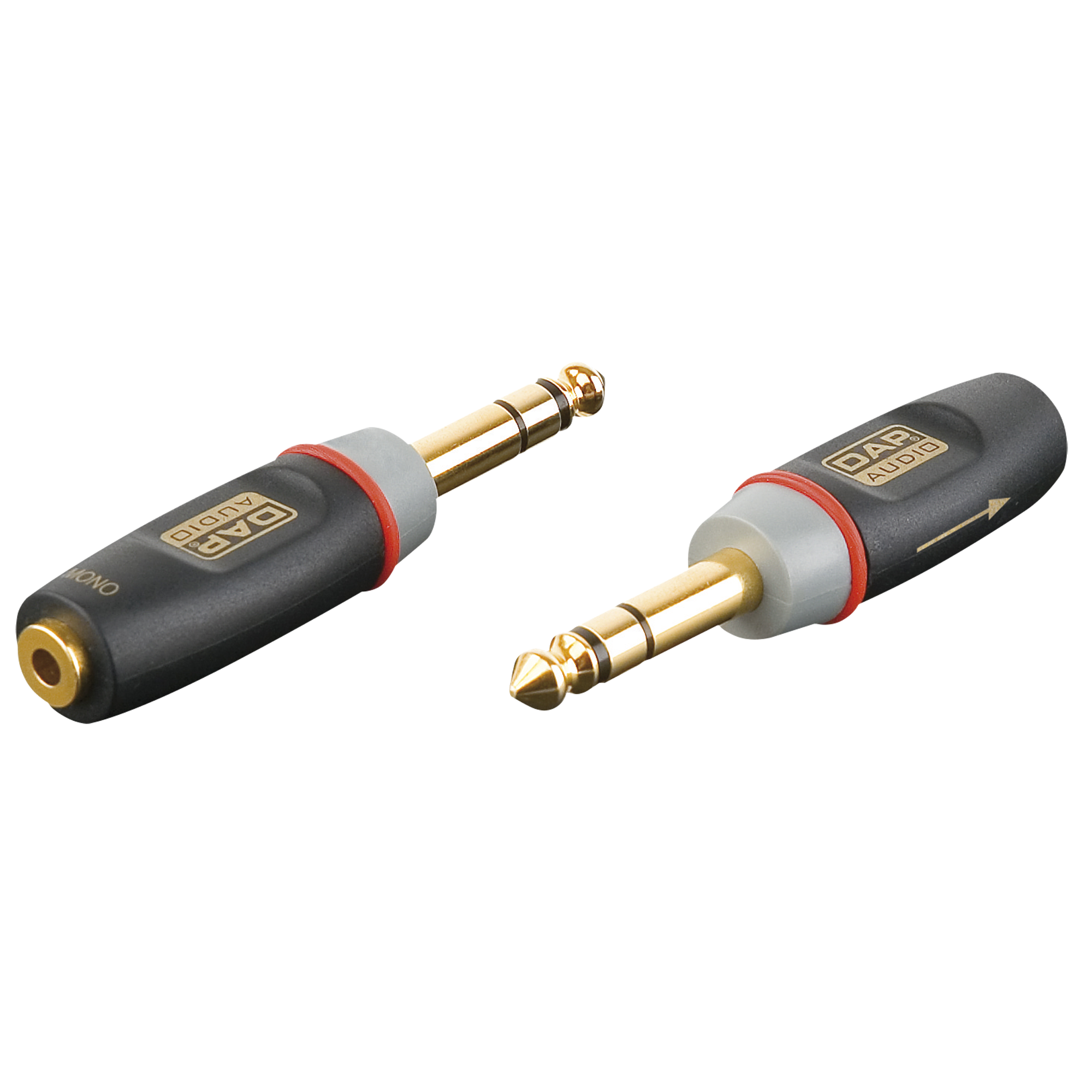 DAP XGA12 - Jack/M stereo to mini-jack/F - incl. 2x 10 kilo-Ohm resistors Inclusi 2 resistori da 10 kilo-Ohm