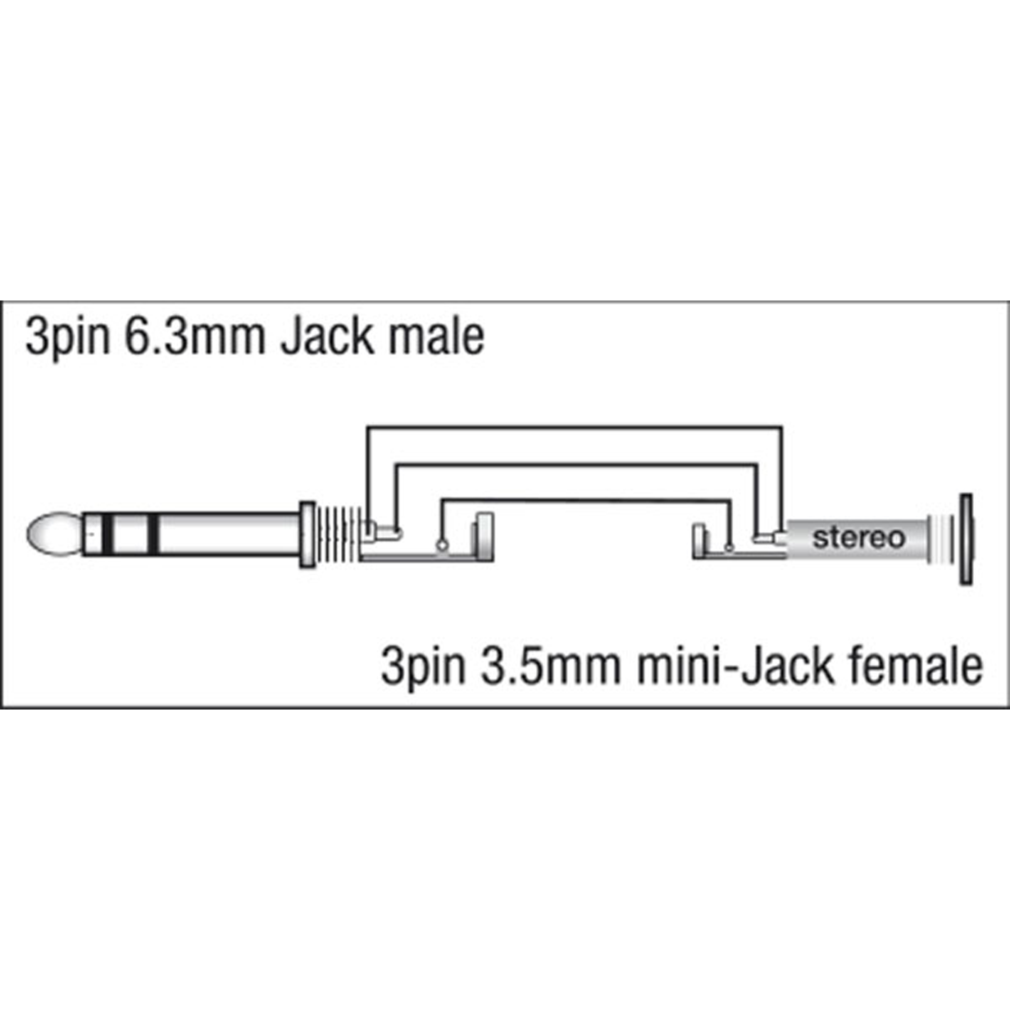 DAP XGA13 - Jack/M stereo to mini-jack/F