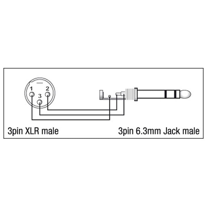 DAP XGA28 - XLR/M 3P to Jack/M stereo
